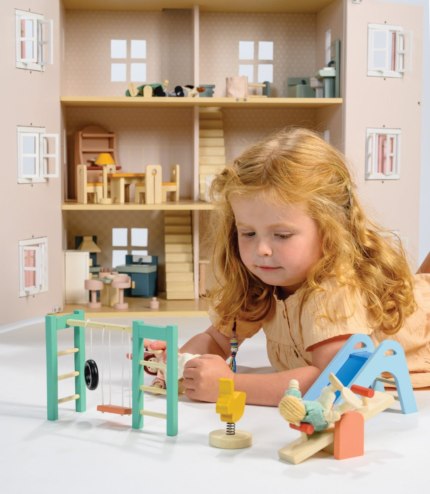 Playground Set - Mentari - Sustainable Wooden Toys Made in Indonesia - Eco - Friendly Play