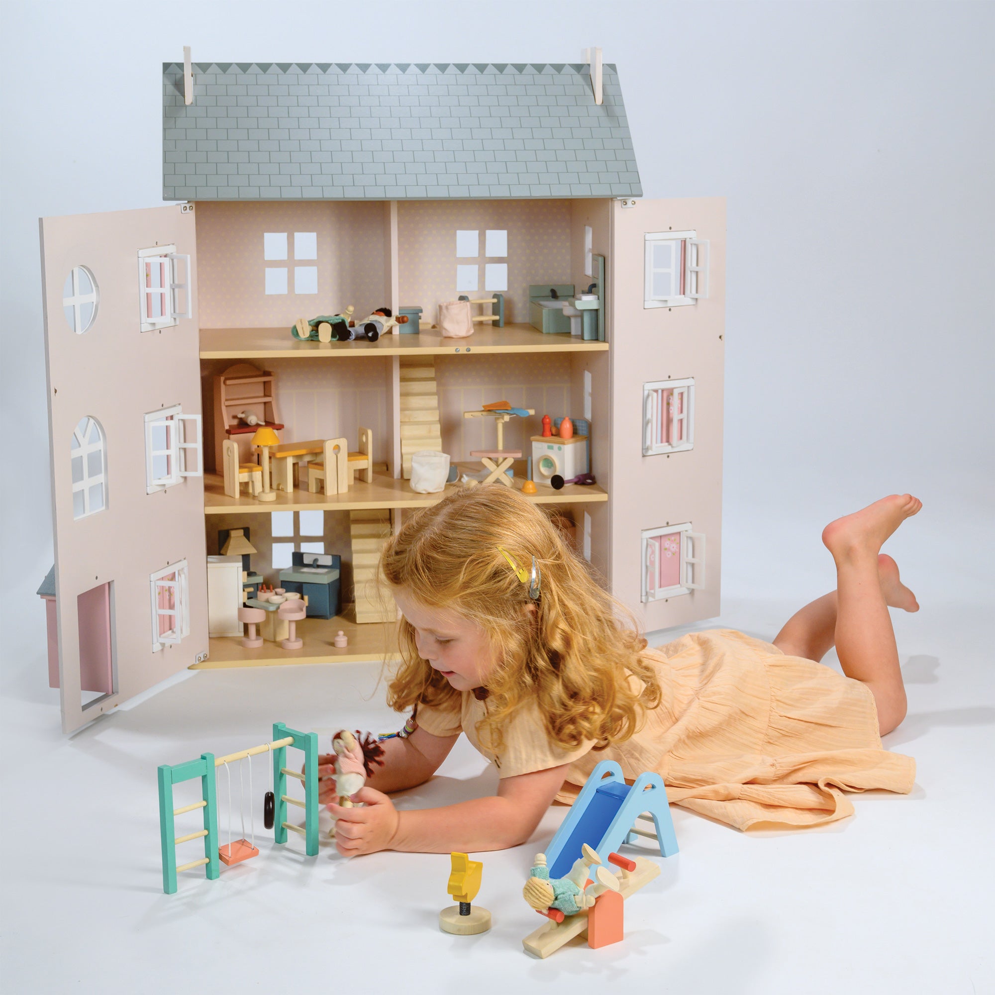 Playground Set - Mentari - Sustainable Wooden Toys Made in Indonesia - Eco - Friendly Play