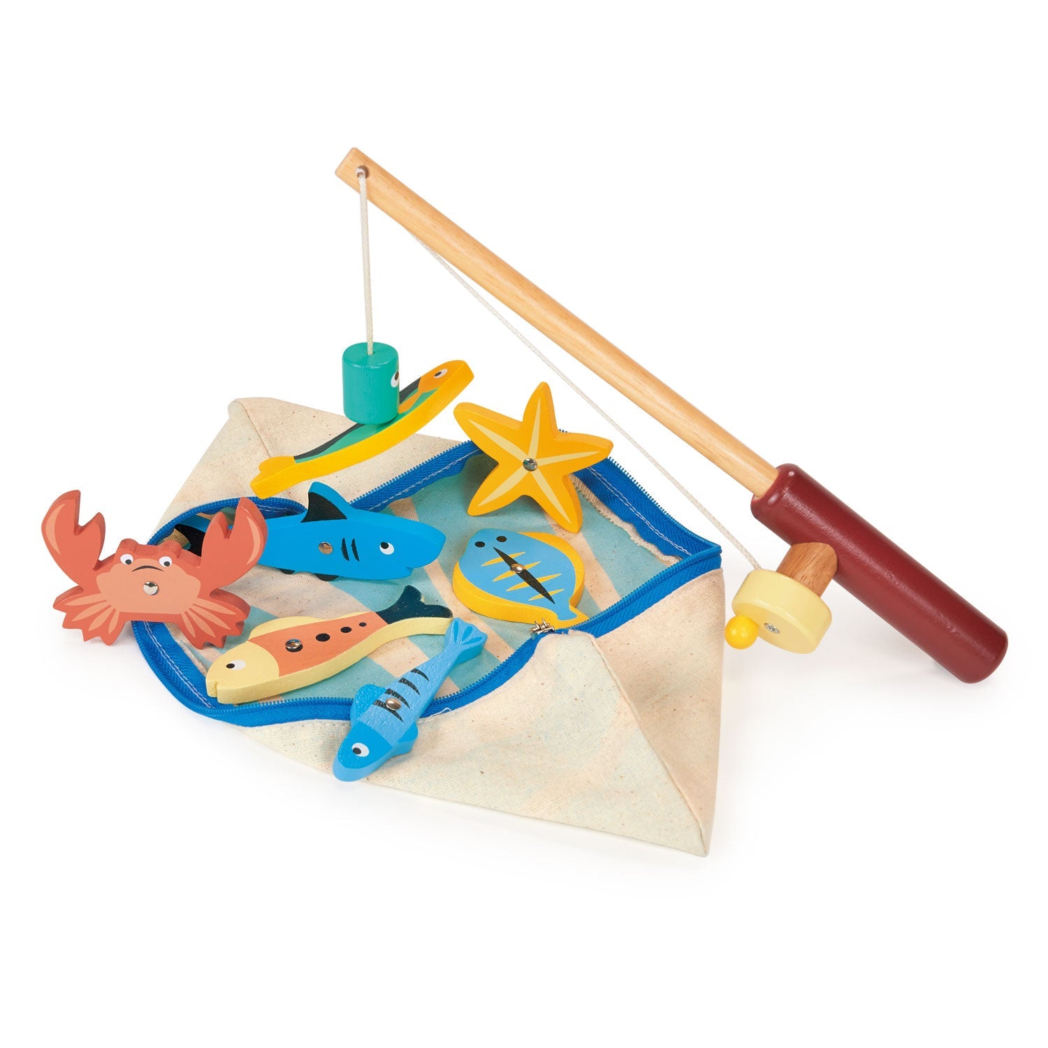 Wooden Magnetic Fishing Game for Kids — Age 3+