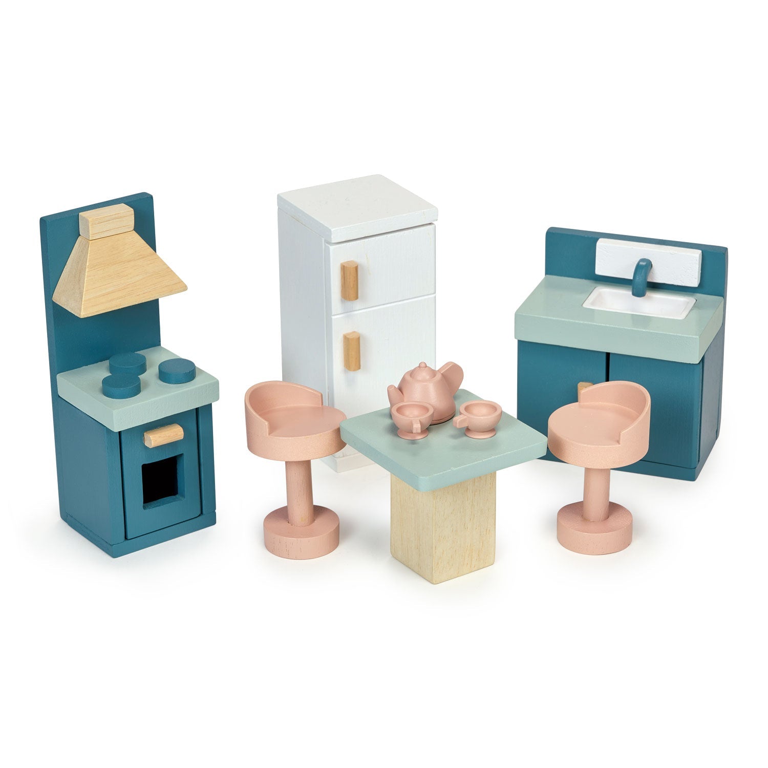 Wooden dolls shop house furniture pack