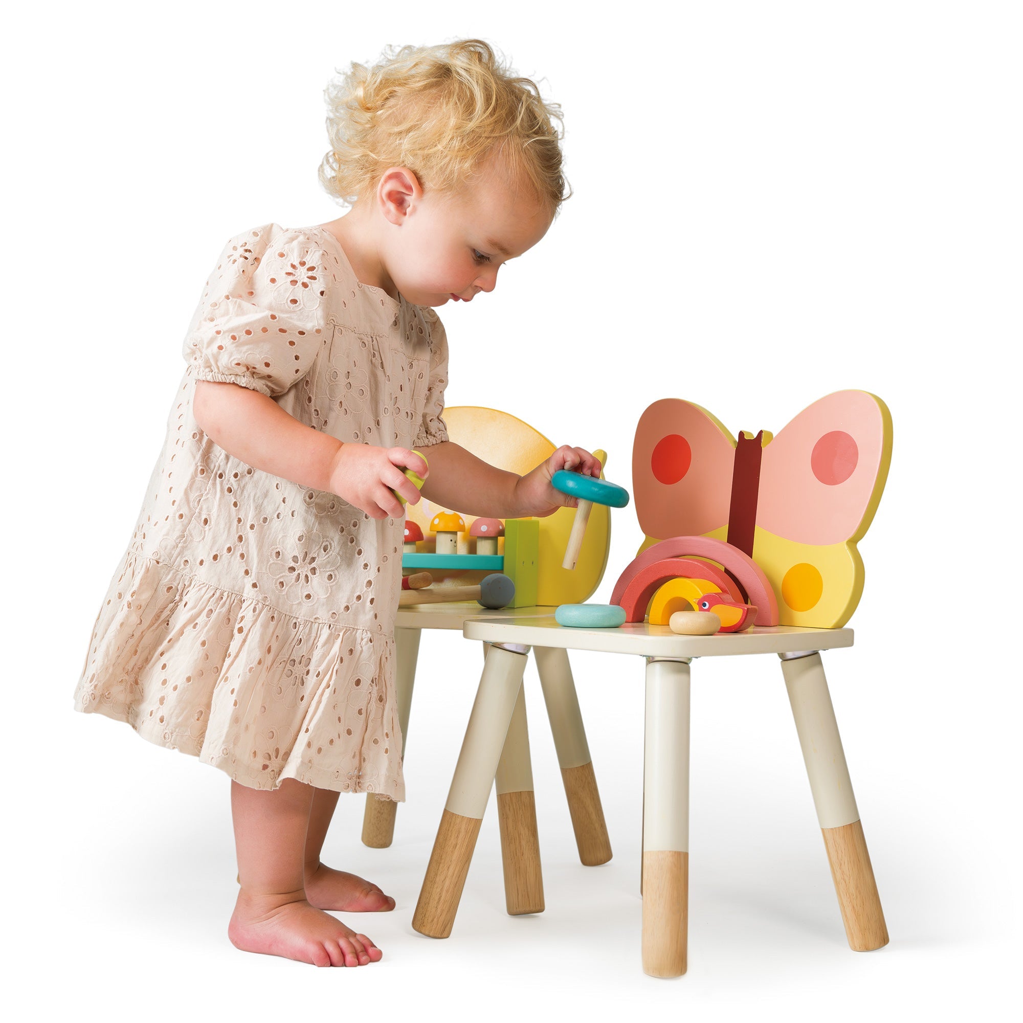 18 Months Garden Playtime Set - Mentari - Sustainable Wooden Toys Made in Indonesia - Eco - Friendly Play