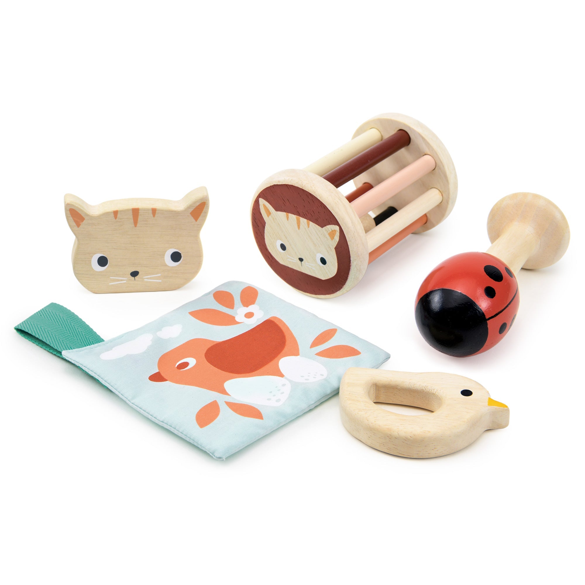 6 Months Garden Playtime Set - Mentari - Sustainable Wooden Toys Made in Indonesia - Eco - Friendly Play