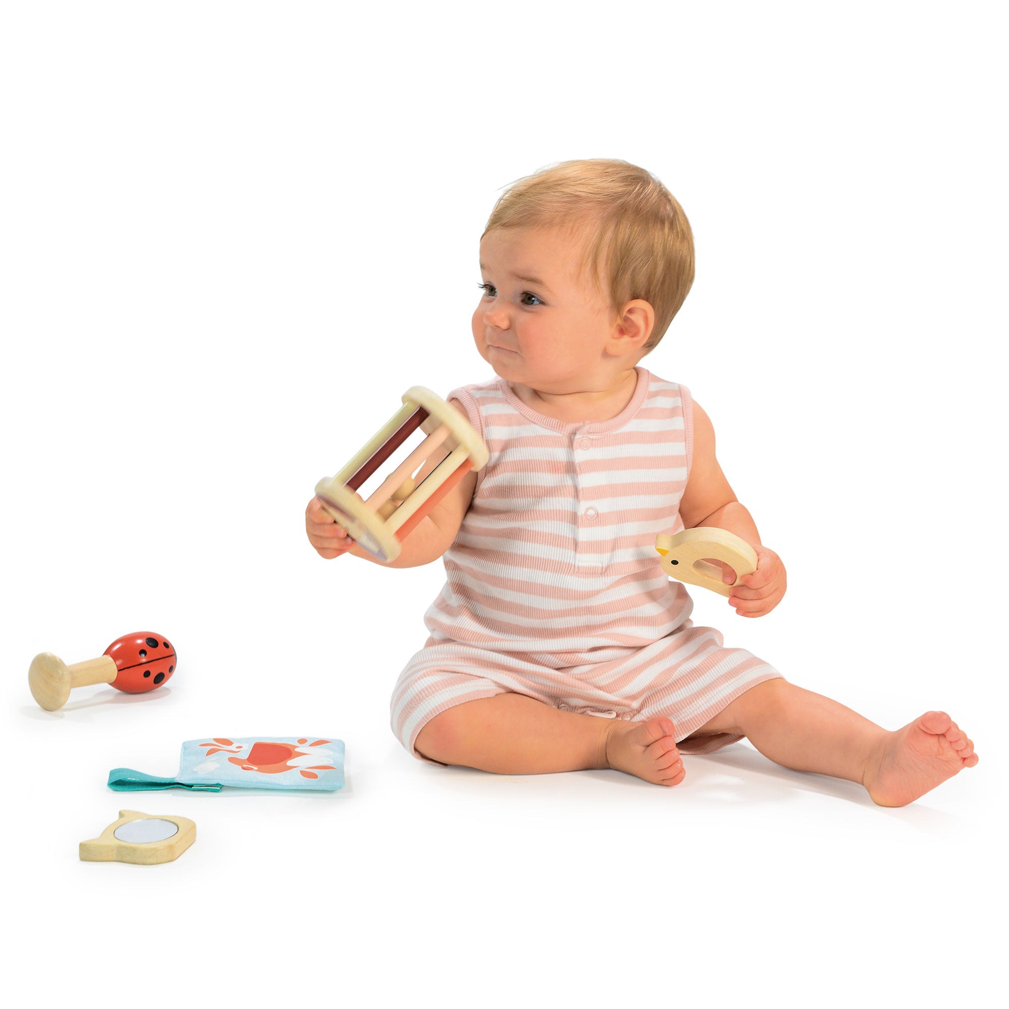 Wooden Baby Playtime Set for 6 Month Olds | Mentari