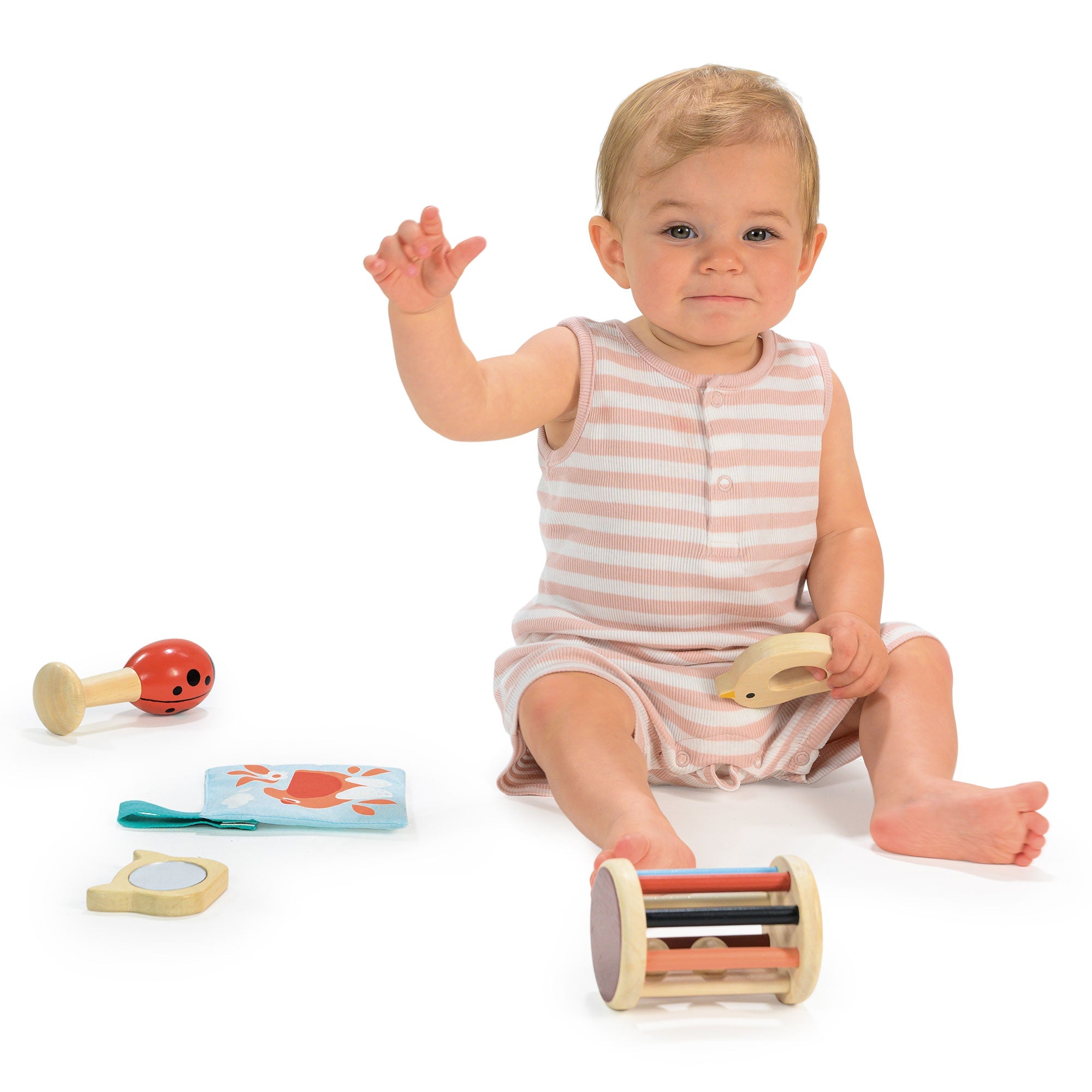 Wooden Baby Playtime Set for 6 Month Olds | Mentari