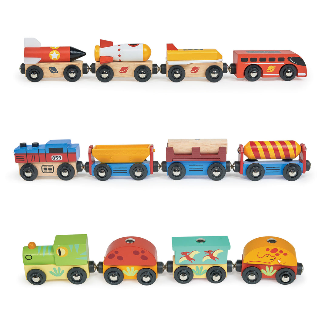 Wooden Train Sets for Toddlers & Kids | Mentari