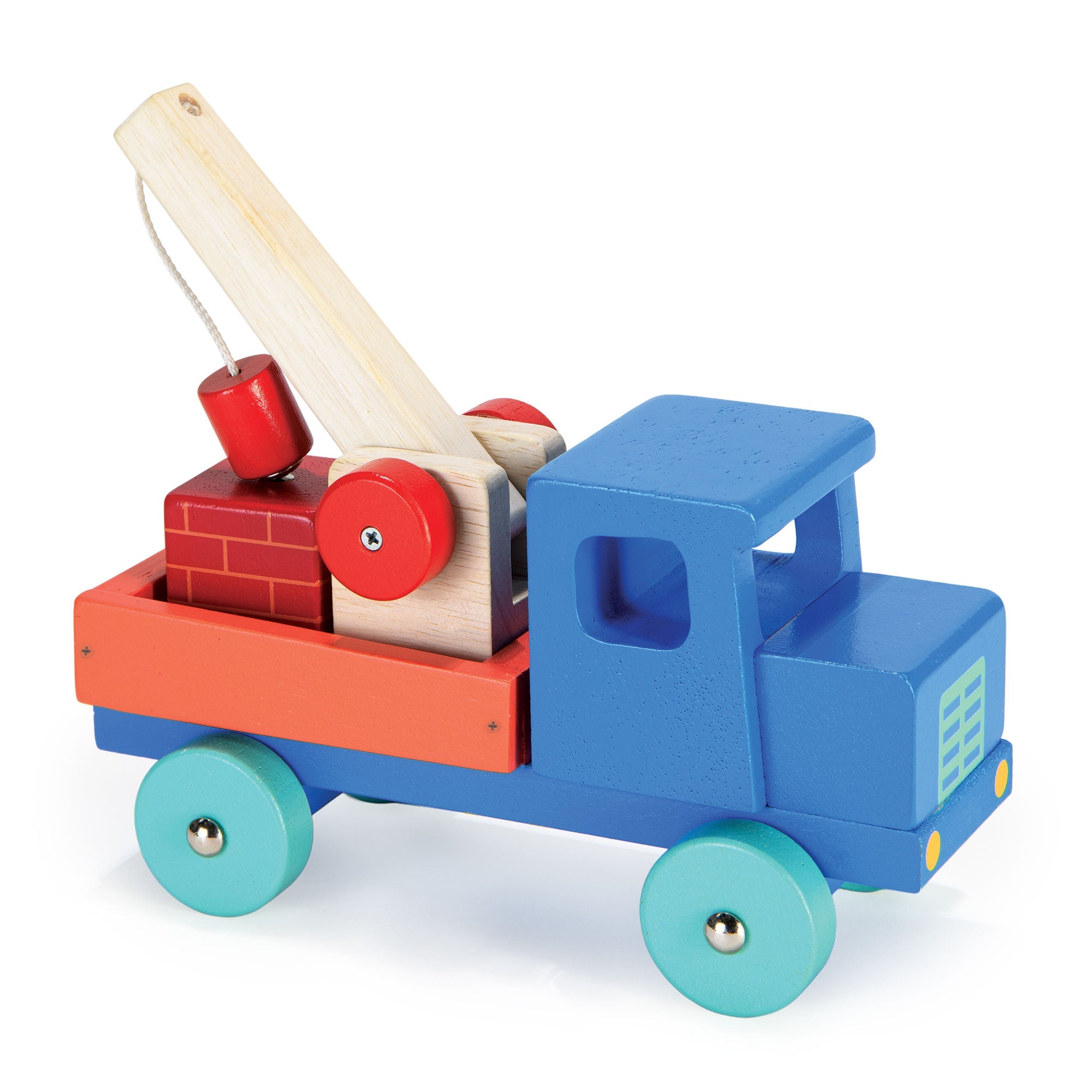 Blue Pick Up Truck - Mentari - Sustainable Wooden Toys Made in Indonesia - Eco - Friendly Play
