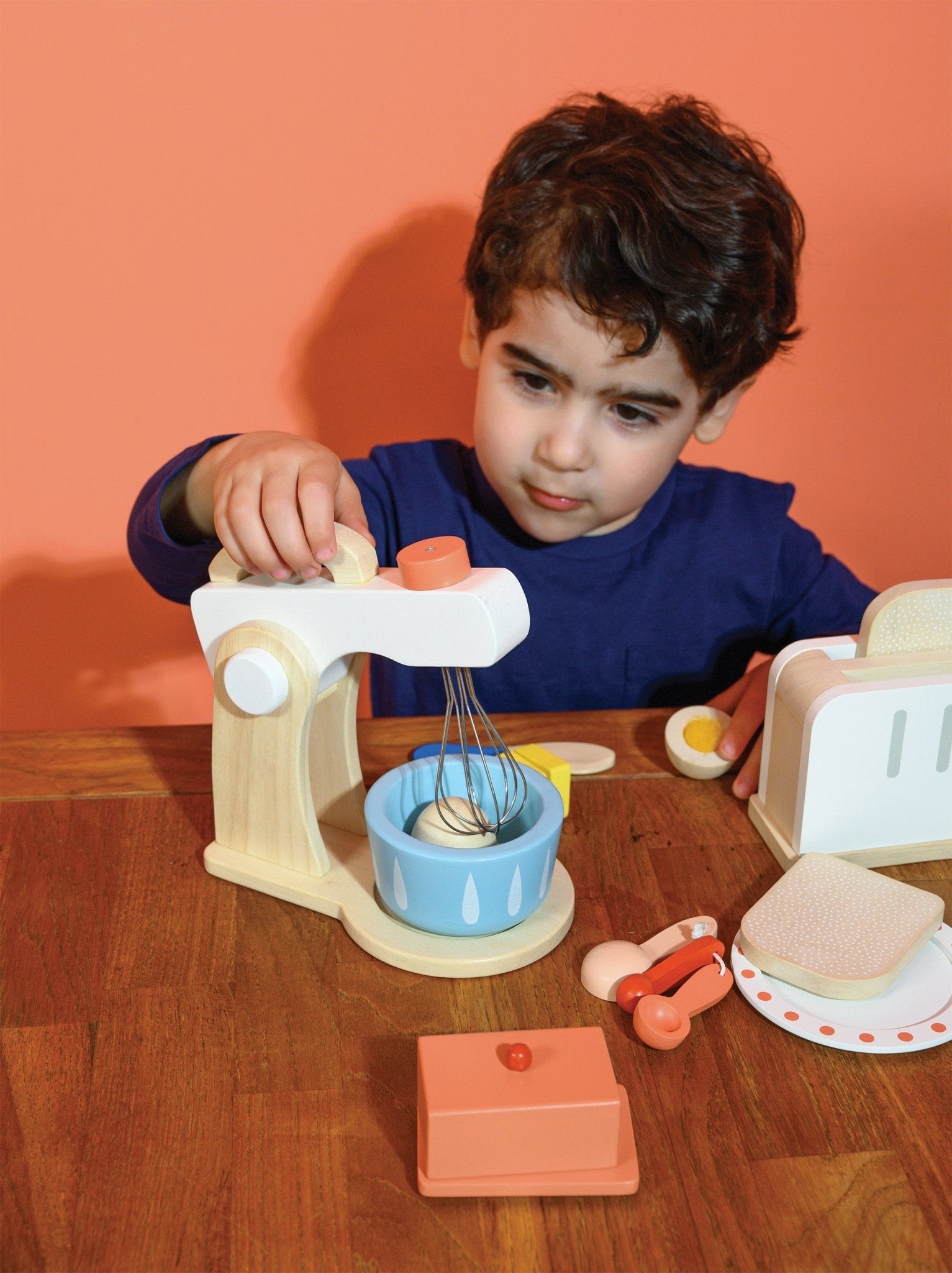 Cake Mixer - Mentari - Sustainable Wooden Toys Made in Indonesia - Eco-Friendly Play