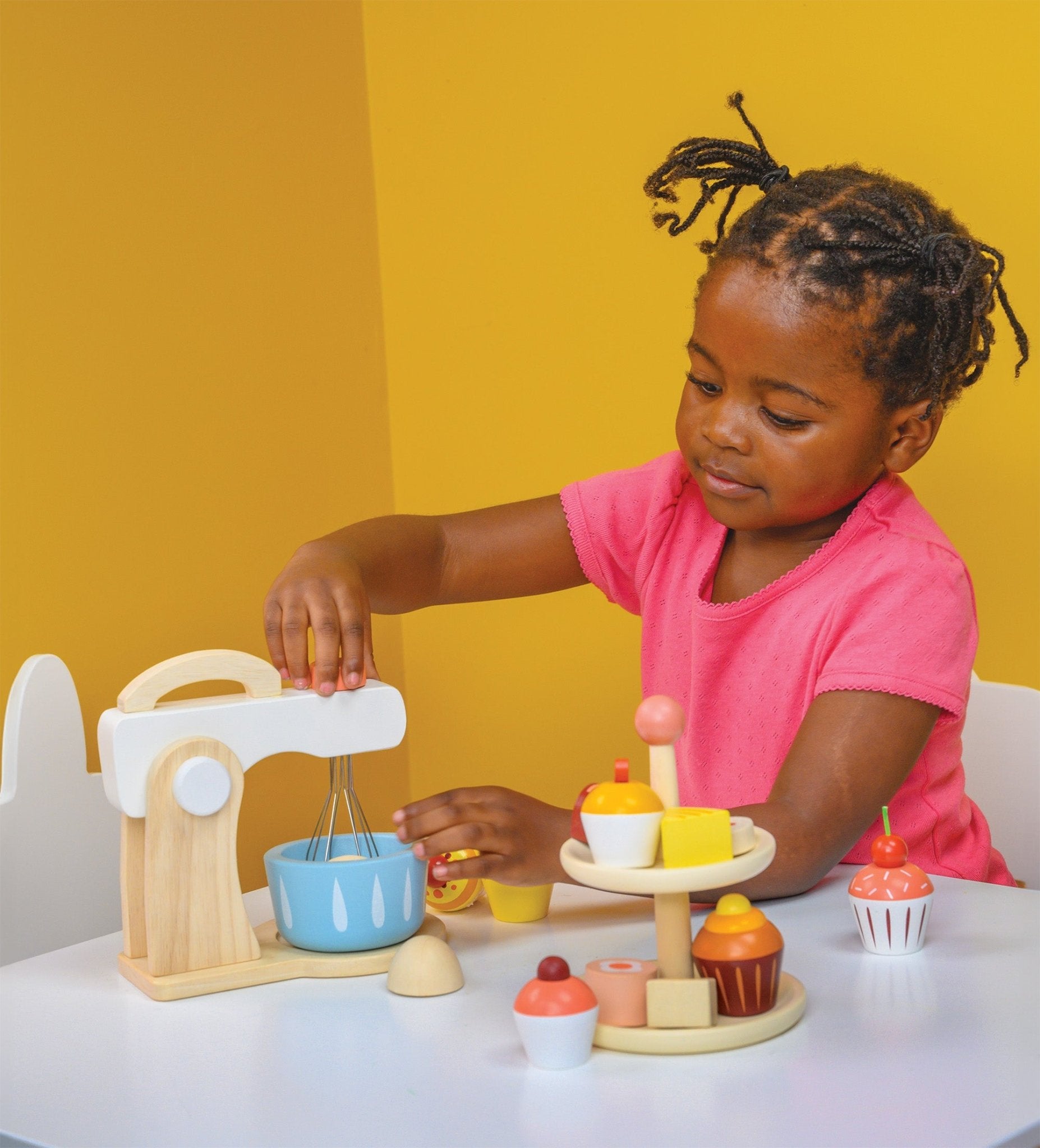 Cake Mixer - Mentari - Sustainable Wooden Toys Made in Indonesia - Eco-Friendly Play