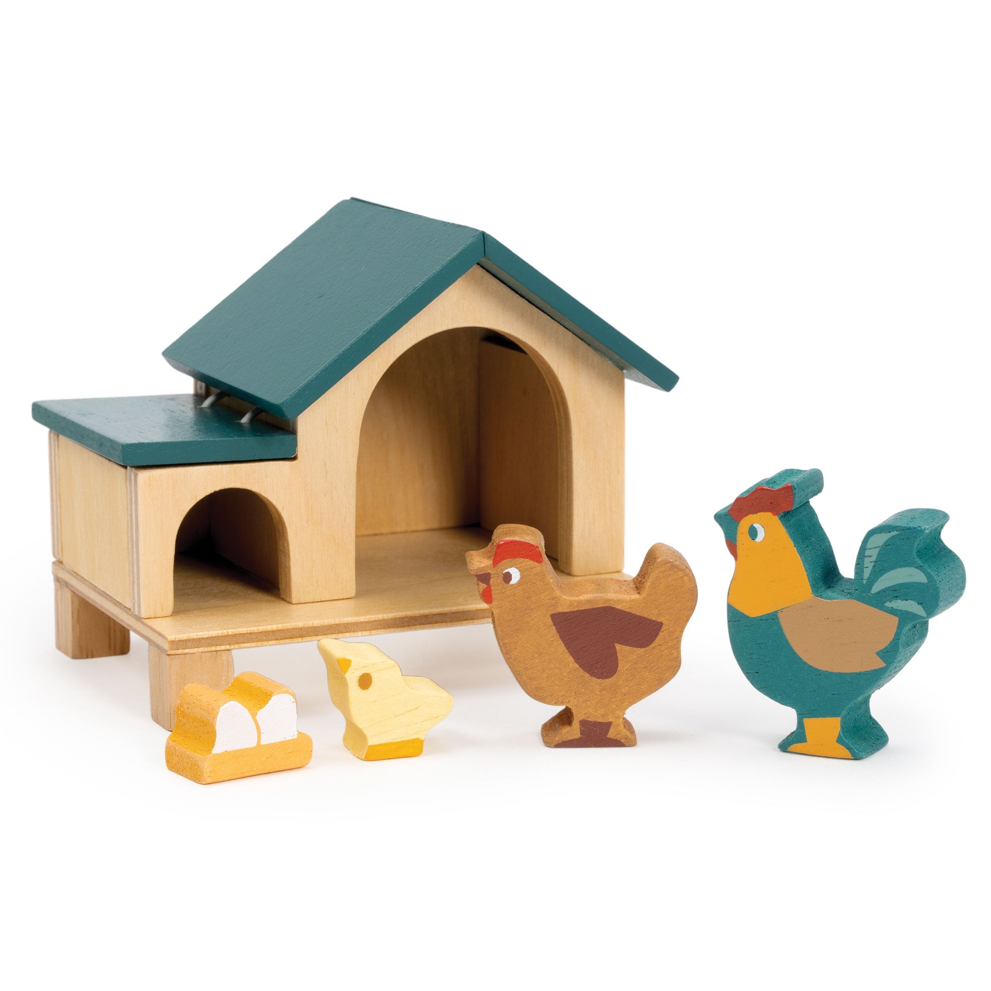 Cluck Cluck Chicken House - Mentari - Sustainable Wooden Toys Made in Indonesia - Eco - Friendly Play