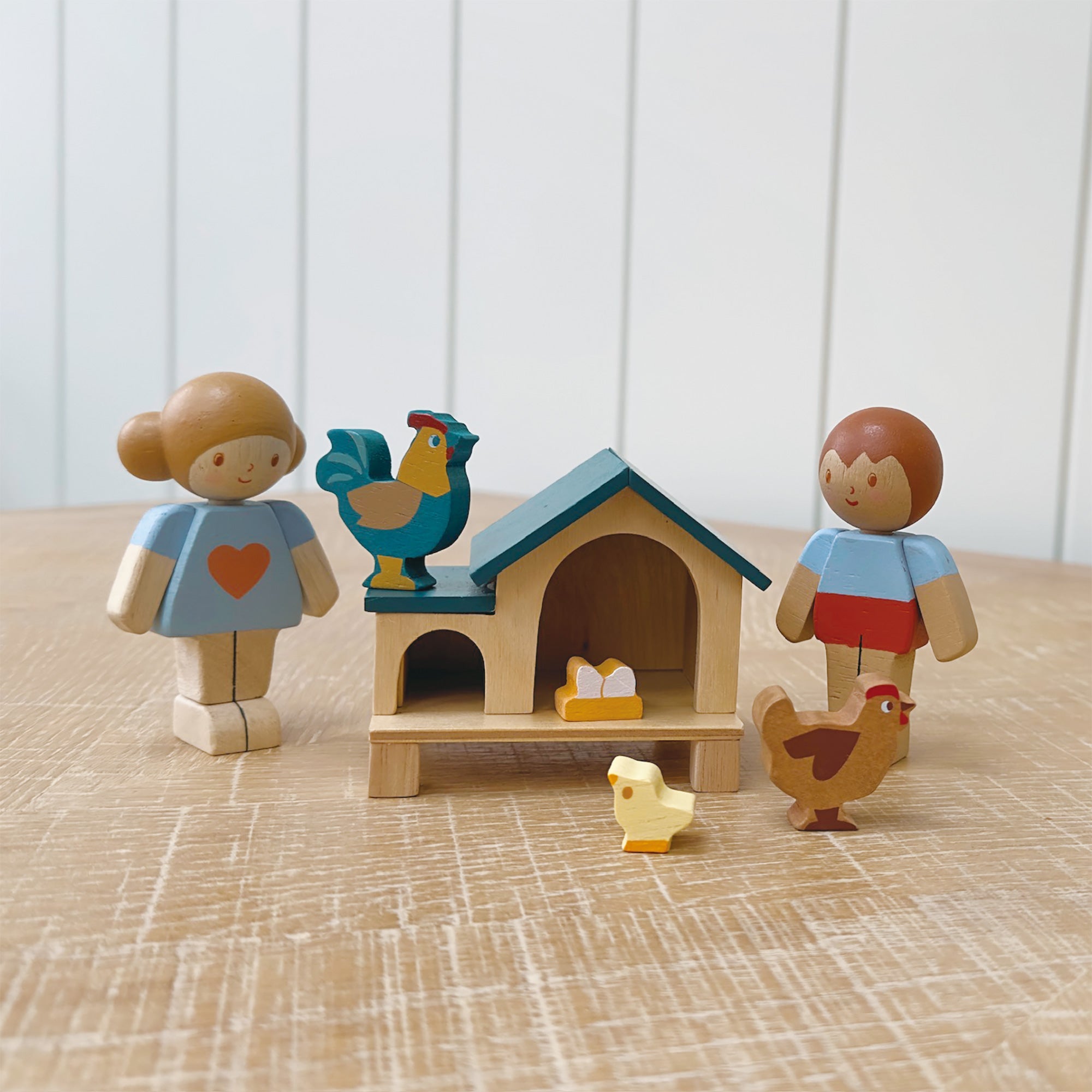 Cluck Cluck Chicken House - Mentari - Sustainable Wooden Toys Made in Indonesia - Eco - Friendly Play