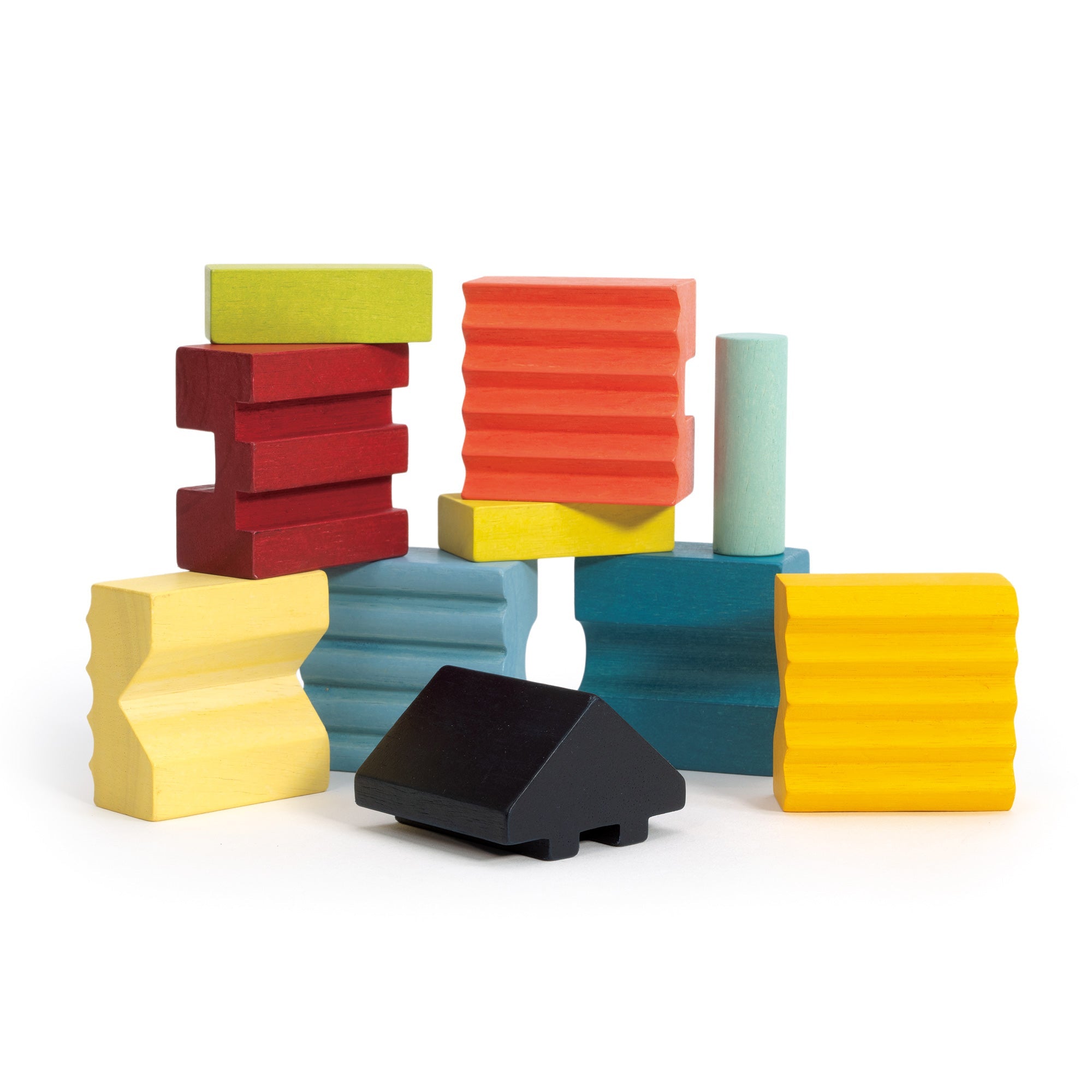 Colorful Stacking Tower - Mentari - Sustainable Wooden Toys Made in Indonesia - Eco - Friendly Play