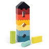Colorful Stacking Tower - Mentari - Sustainable Wooden Toys Made in Indonesia - Eco - Friendly Play