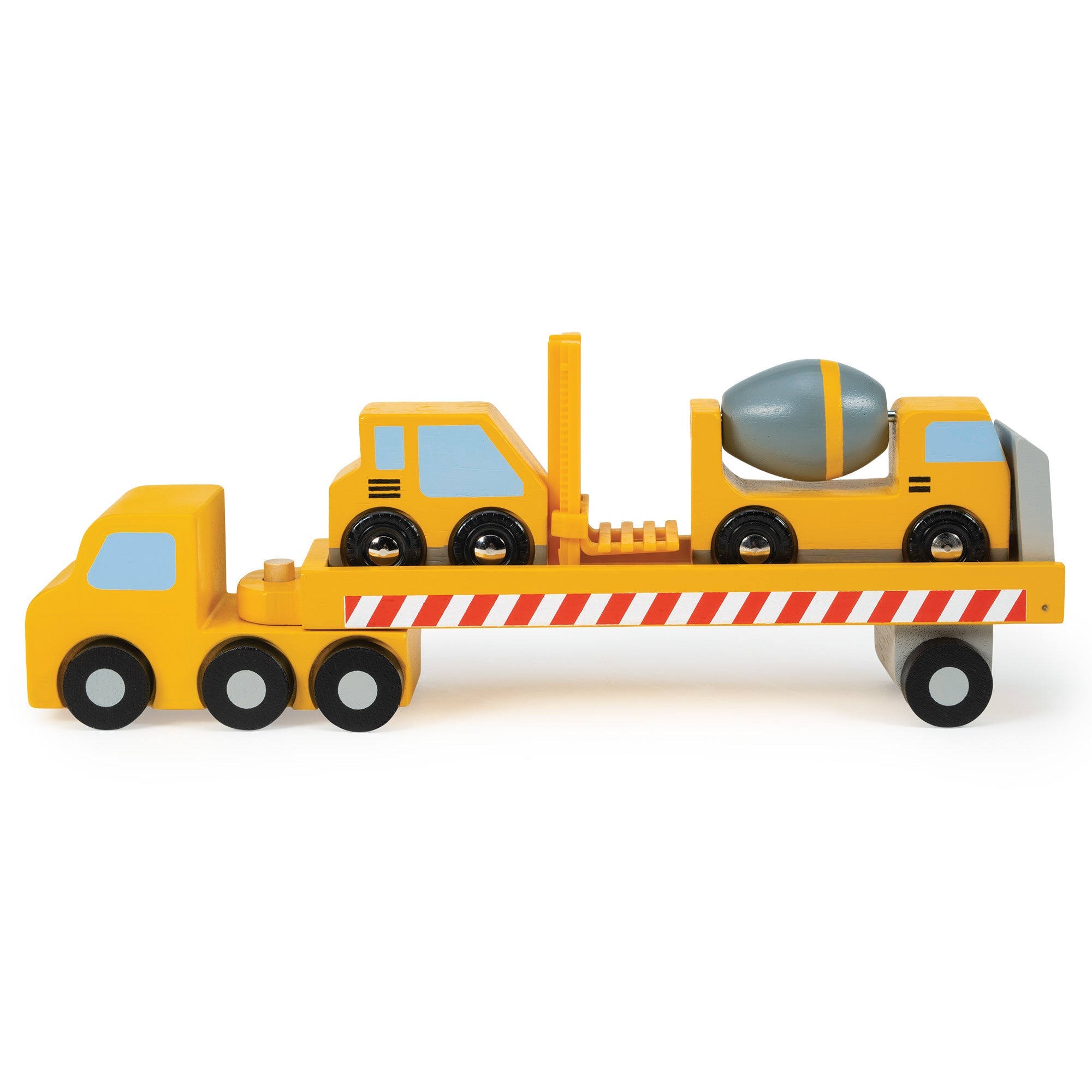 Construction Transporter - Mentari - Sustainable Wooden Toys Made in Indonesia - Eco - Friendly Play