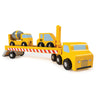 Construction Transporter - Mentari - Sustainable Wooden Toys Made in Indonesia - Eco - Friendly Play