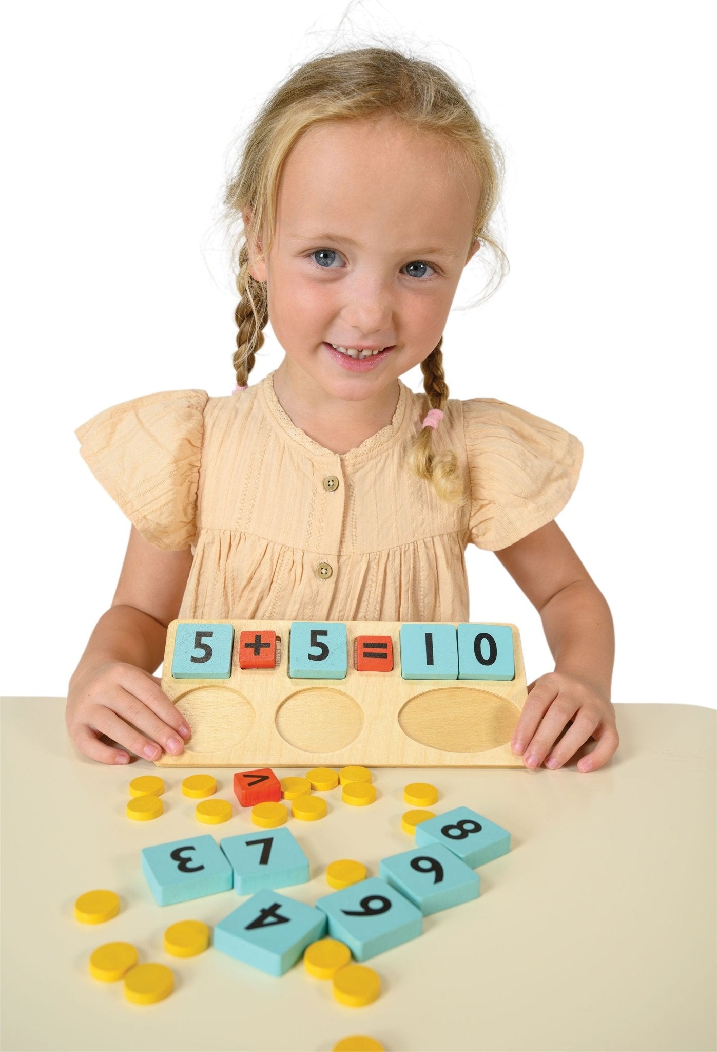 Counting Buddies - Mentari - Sustainable Wooden Toys Made in Indonesia - Eco - Friendly Play