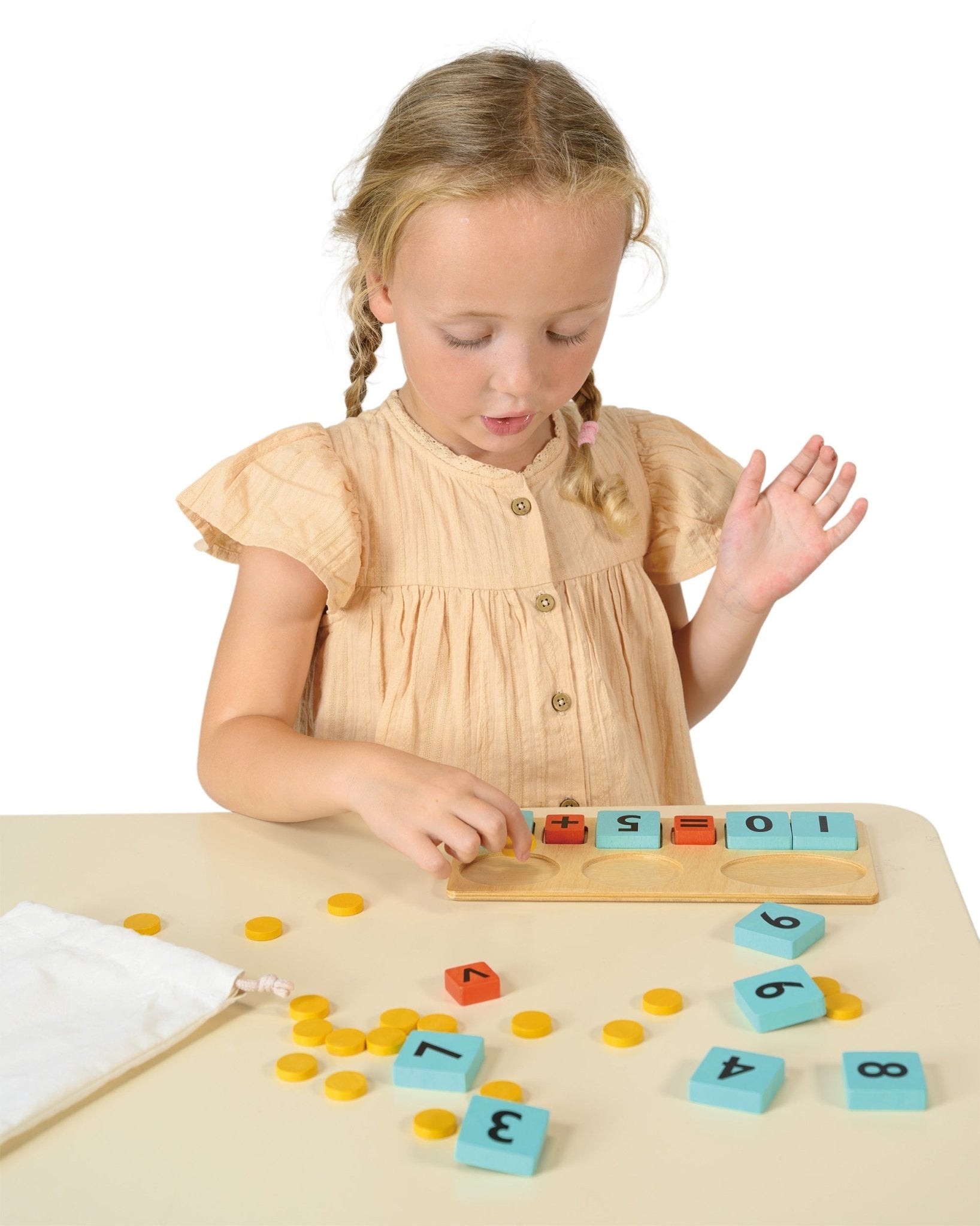Counting Buddies - Mentari - Sustainable Wooden Toys Made in Indonesia - Eco - Friendly Play