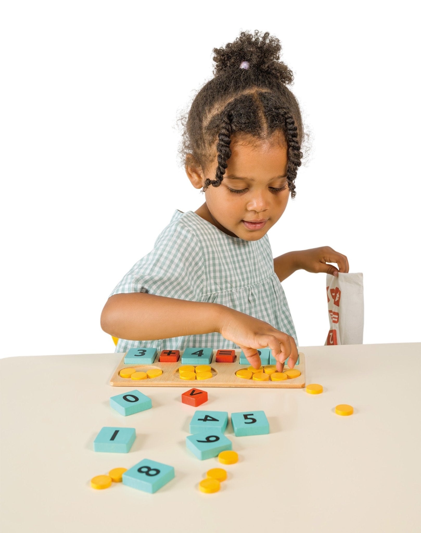 Counting Buddies - Mentari - Sustainable Wooden Toys Made in Indonesia - Eco - Friendly Play