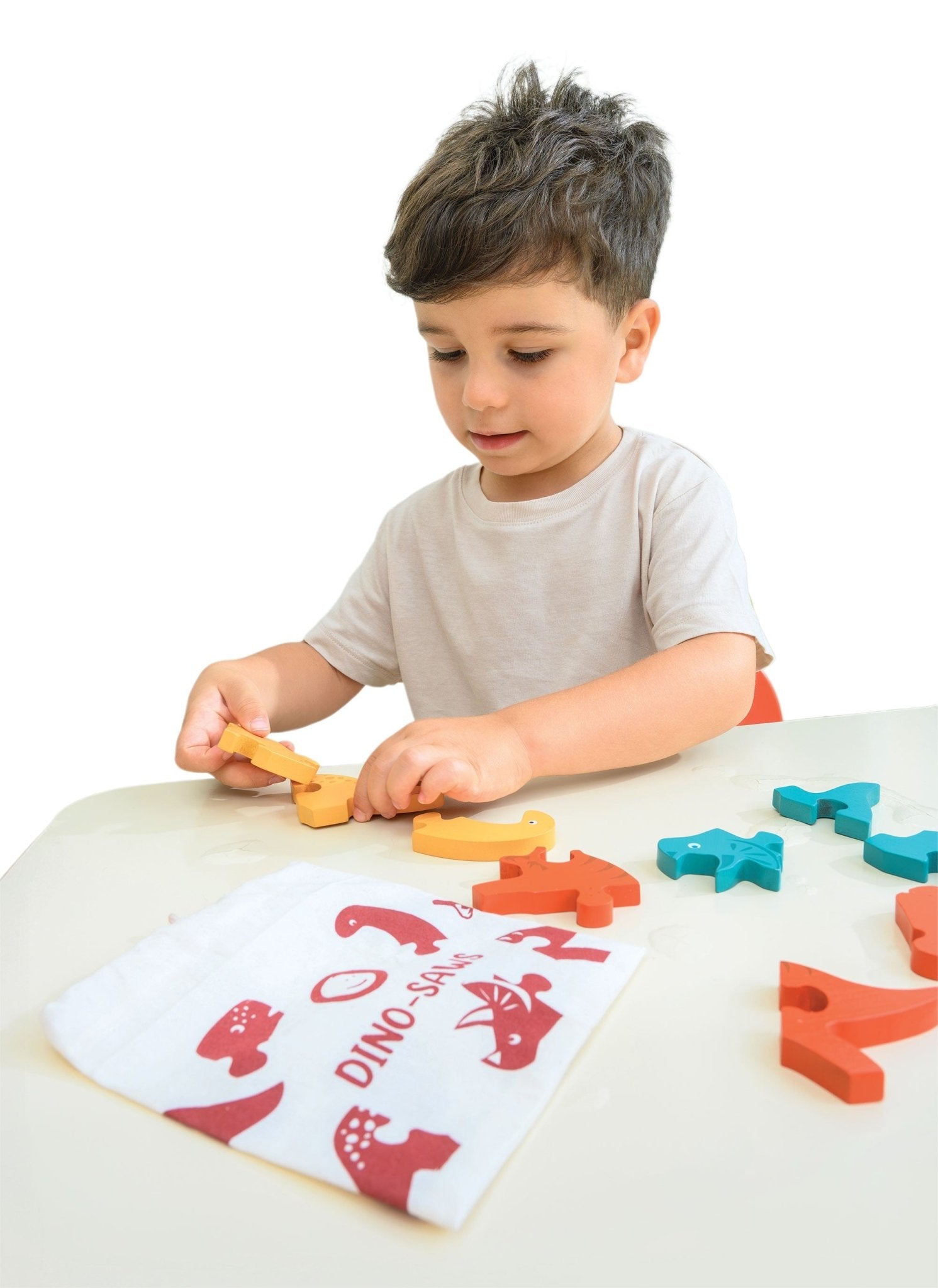 Dino Saws - Mentari - Sustainable Wooden Toys Made in Indonesia - Eco - Friendly Play