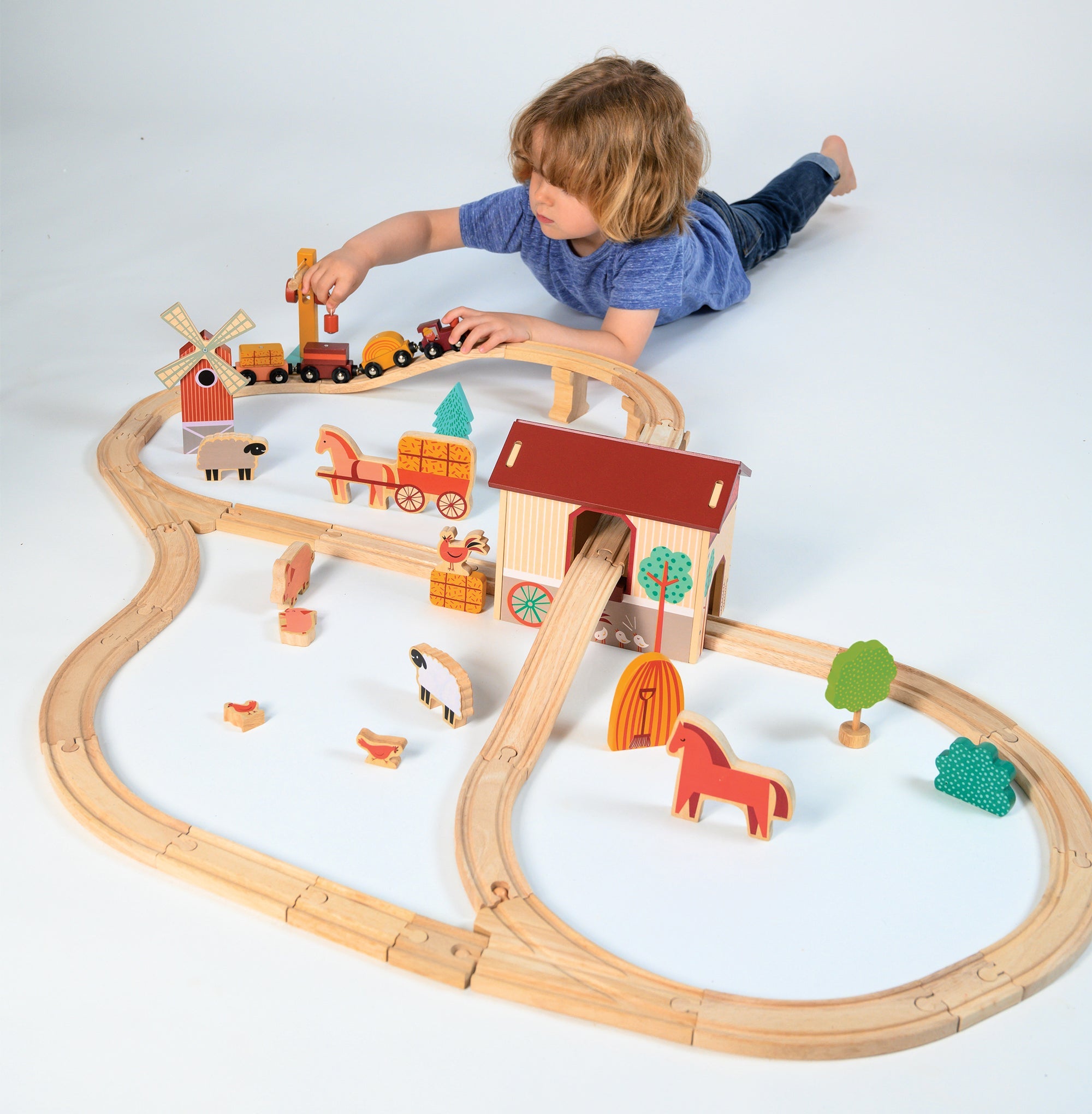 Baby wooden train set online