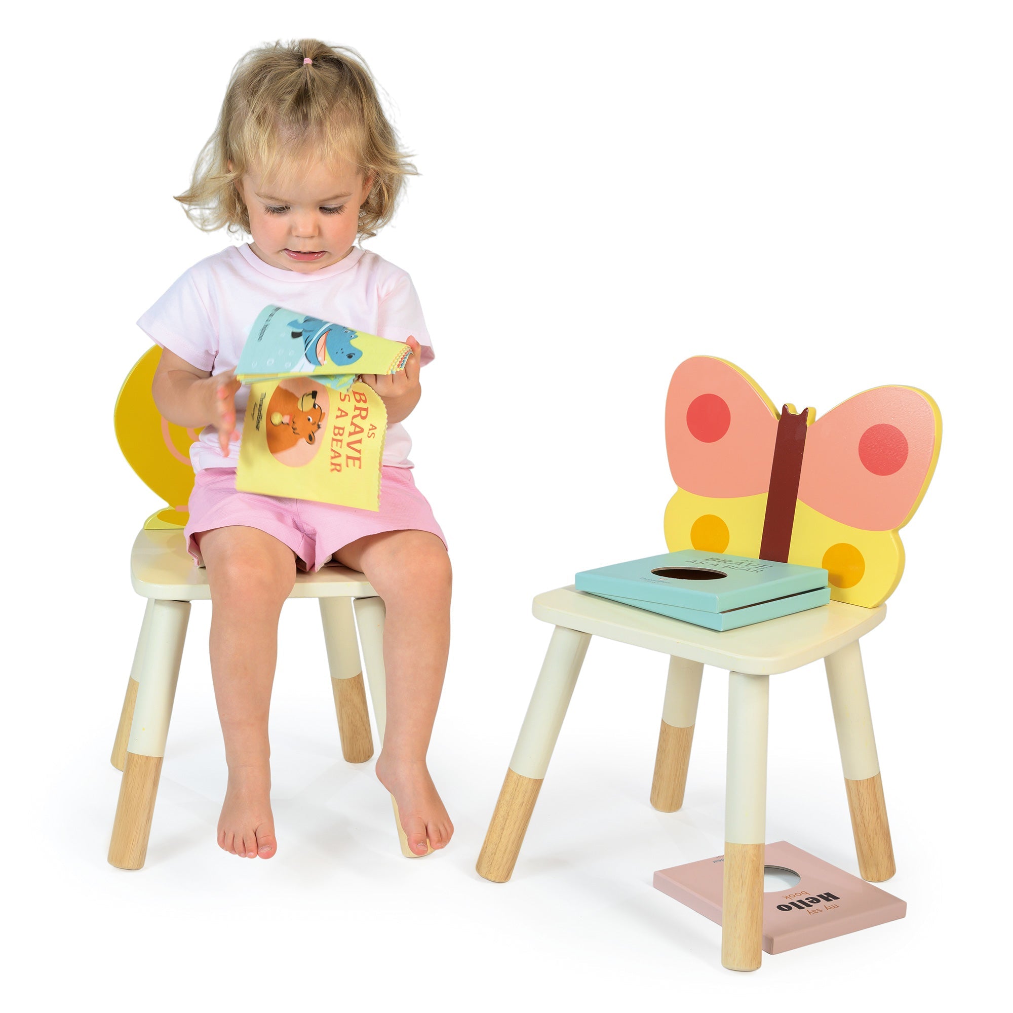 Garden Butterfly Chair - Mentari - Sustainable Wooden Toys Made in Indonesia - Eco - Friendly Play