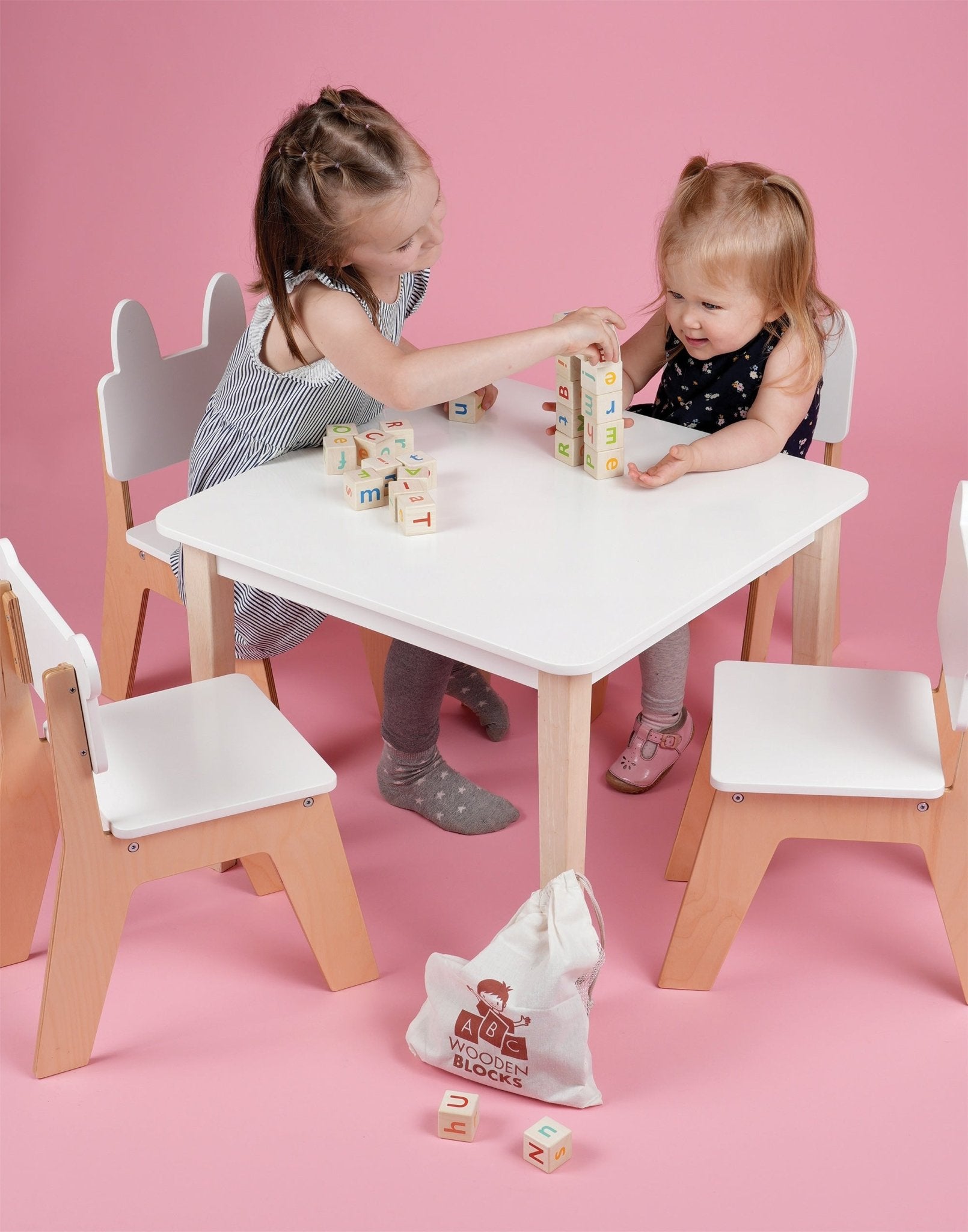 Kid's Mouse Chair - Mentari - Sustainable Wooden Toys Made in Indonesia - Eco - Friendly Play