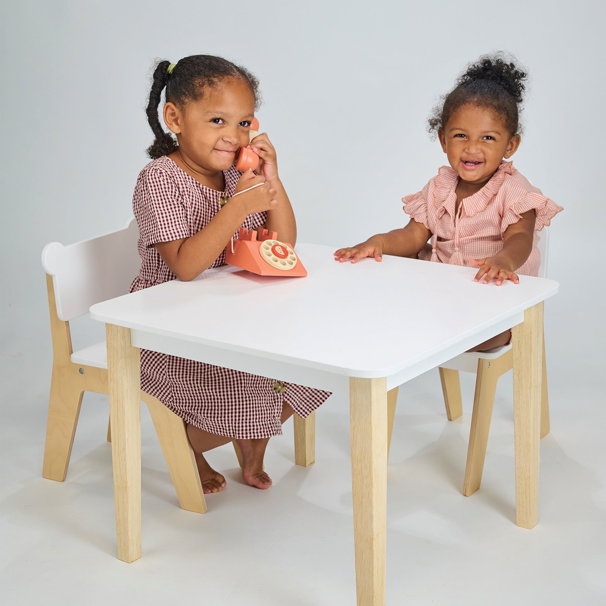 Kid's Table and Chair Set - Mentari - Sustainable Wooden Toys Made in Indonesia - Eco - Friendly Play