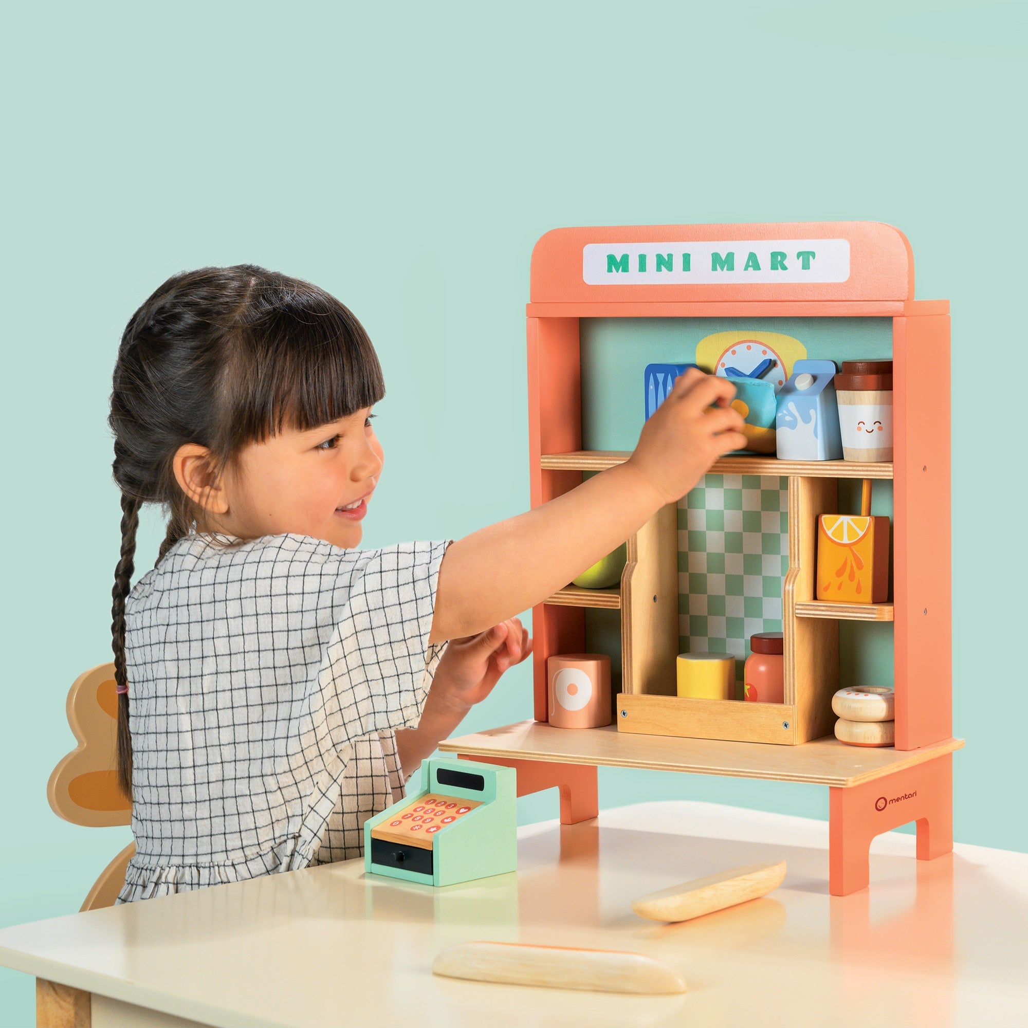 Mini Mart - Mentari - Sustainable Wooden Toys Made in Indonesia - Eco - Friendly Play