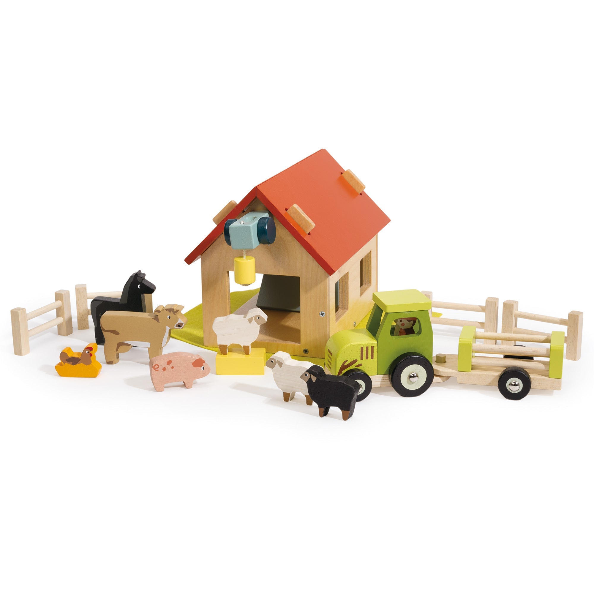 My First Country Farm - Mentari - Sustainable Wooden Toys Made in Indonesia - Eco - Friendly Play