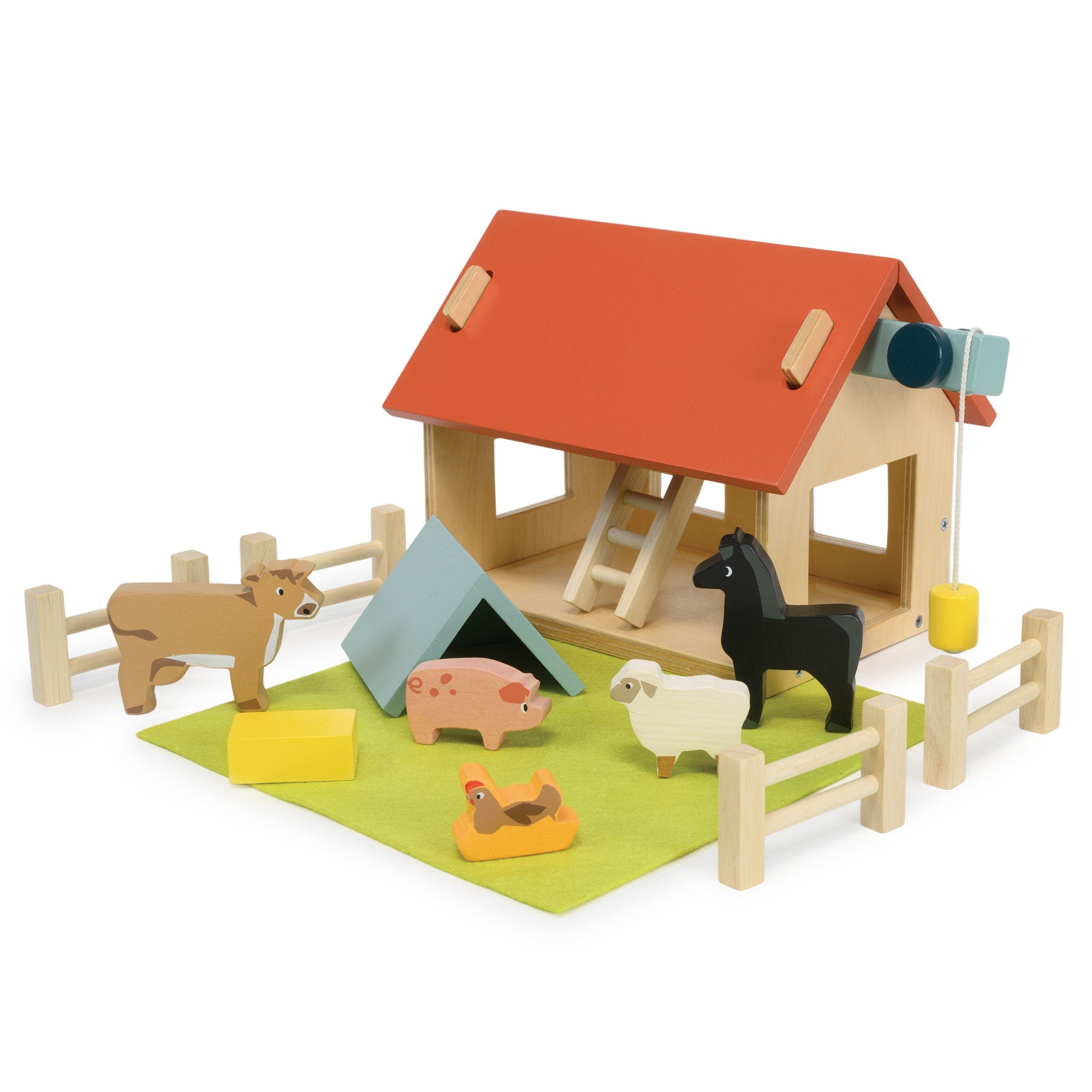My First Country Farm - Mentari - Sustainable Wooden Toys Made in Indonesia - Eco - Friendly Play