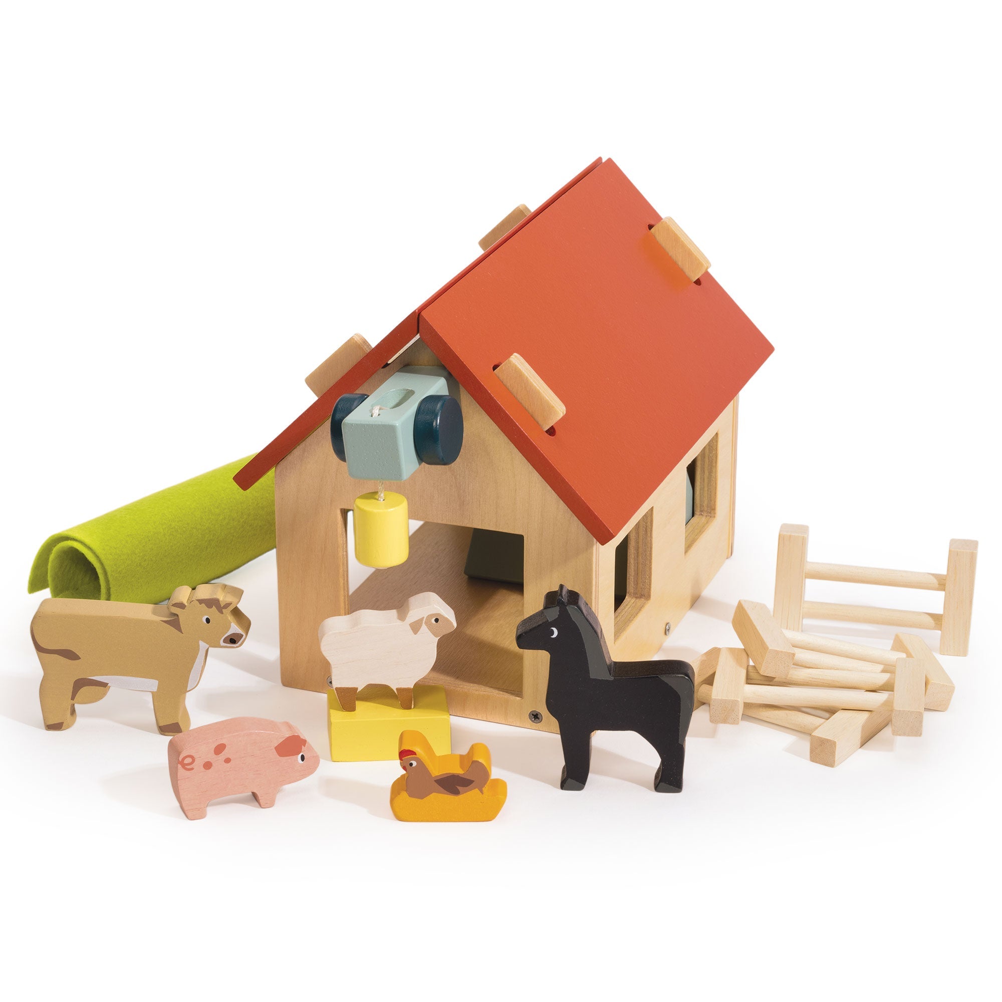 My First Country Farm - Mentari - Sustainable Wooden Toys Made in Indonesia - Eco - Friendly Play