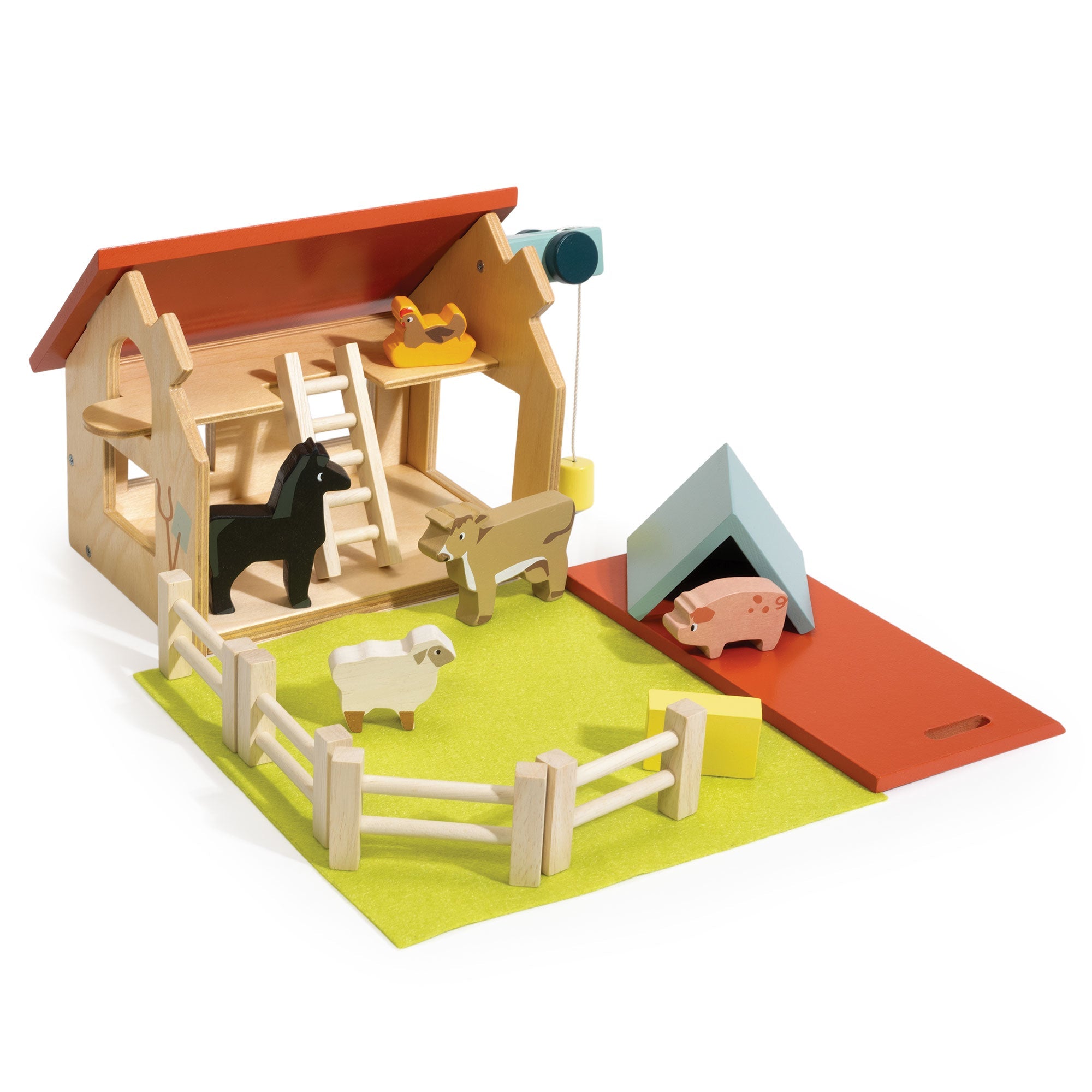 My First Country Farm - Mentari - Sustainable Wooden Toys Made in Indonesia - Eco - Friendly Play