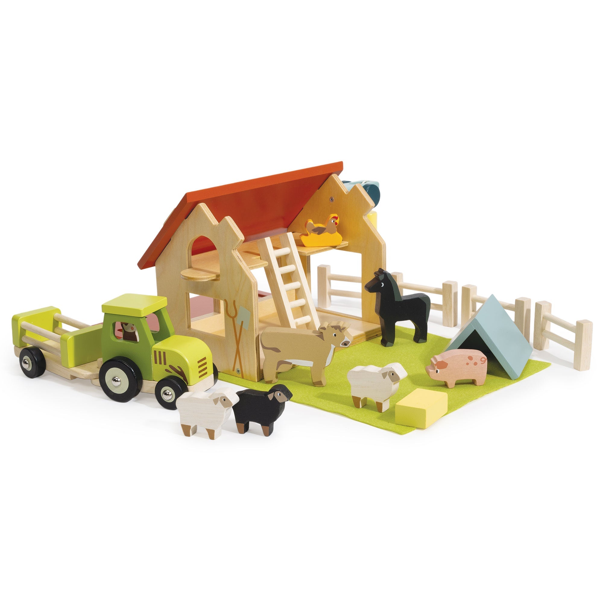 My First Country Farm - Mentari - Sustainable Wooden Toys Made in Indonesia - Eco - Friendly Play