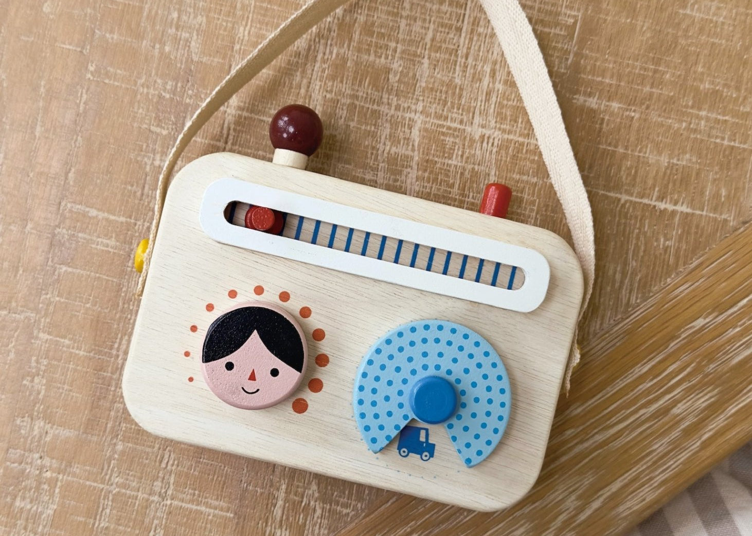 My First Radio - Mentari - Sustainable Wooden Toys Made in Indonesia - Eco - Friendly Play