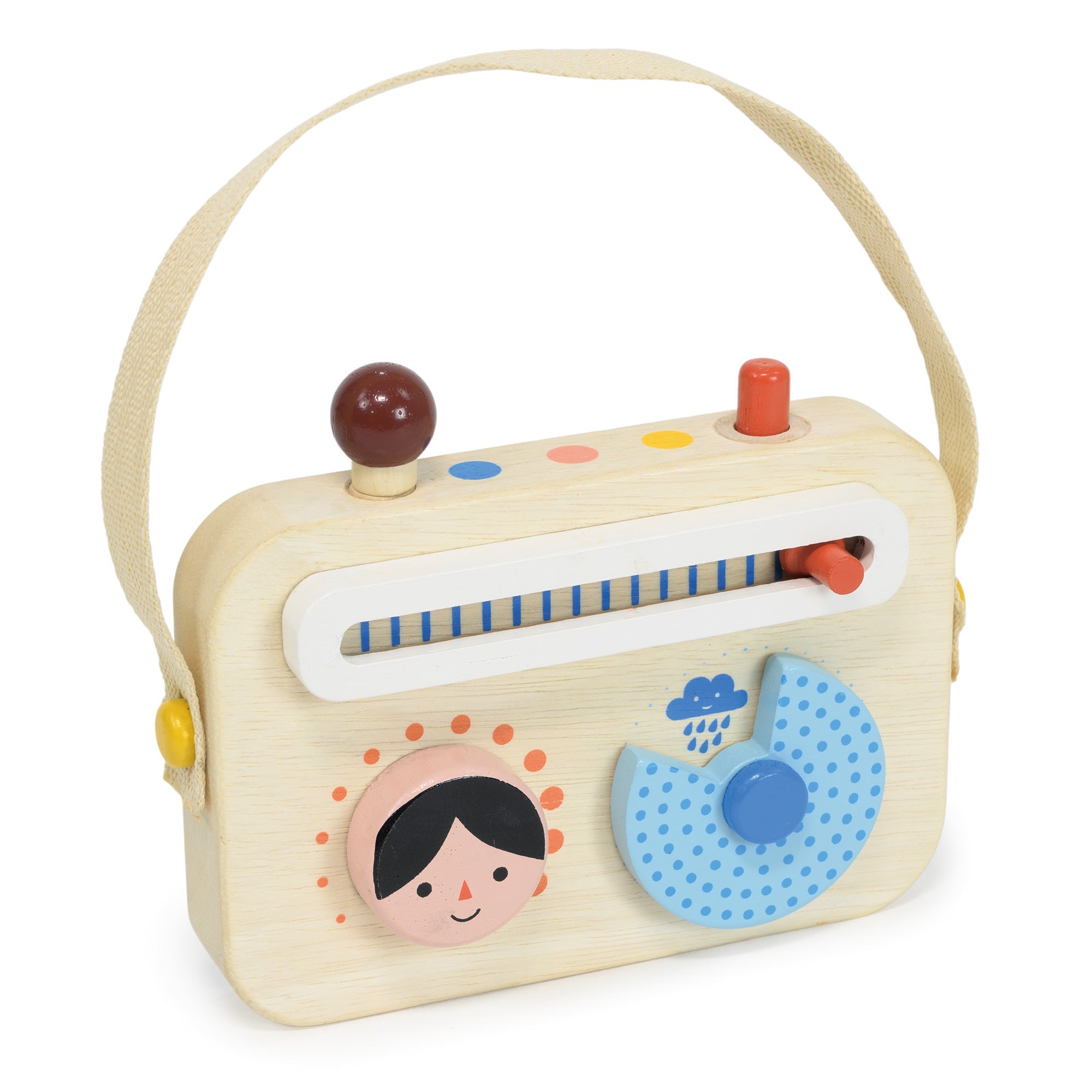 My First Radio - Mentari - Sustainable Wooden Toys Made in Indonesia - Eco - Friendly Play