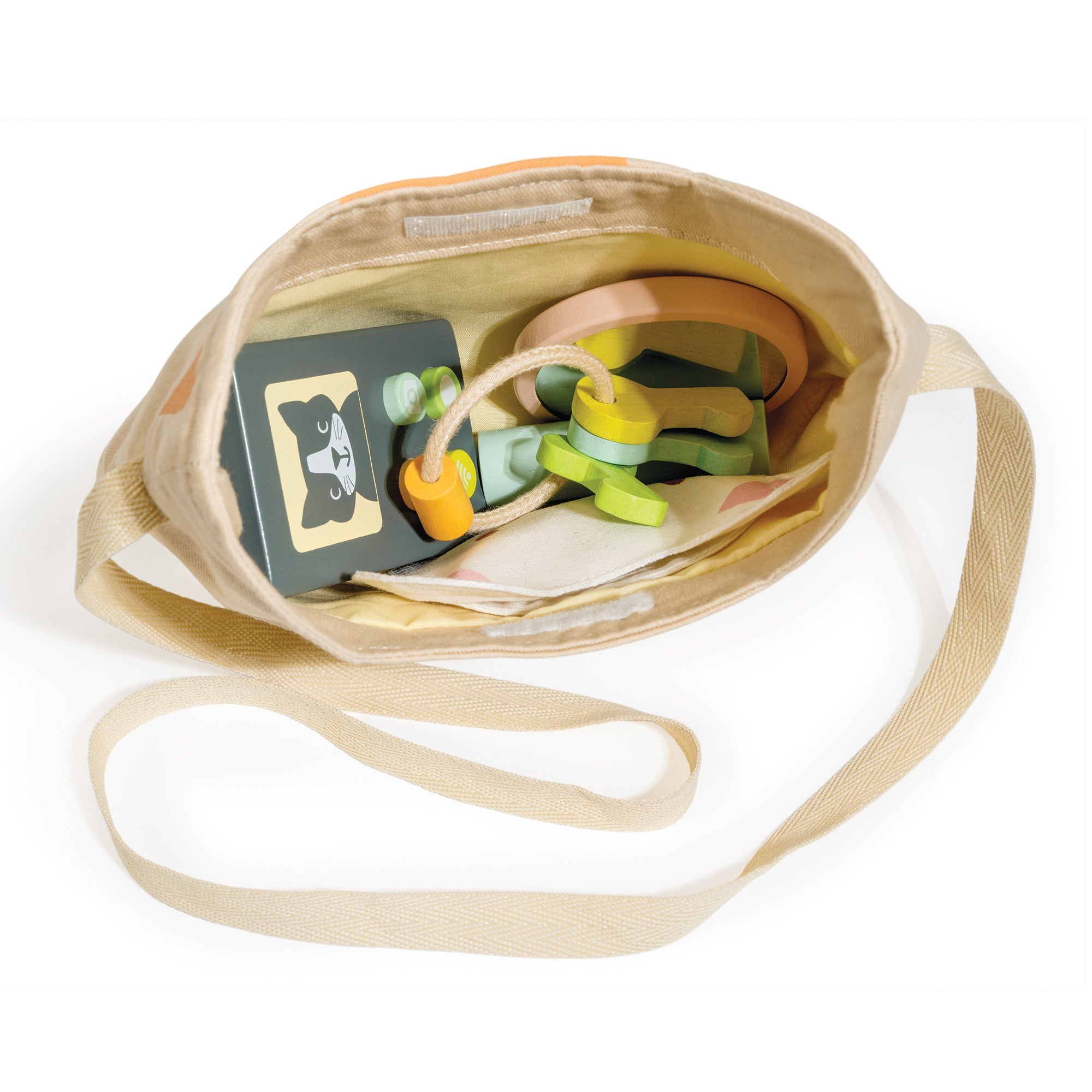 My Kitten Handbag - Mentari - Sustainable Wooden Toys Made in Indonesia - Eco - Friendly Play