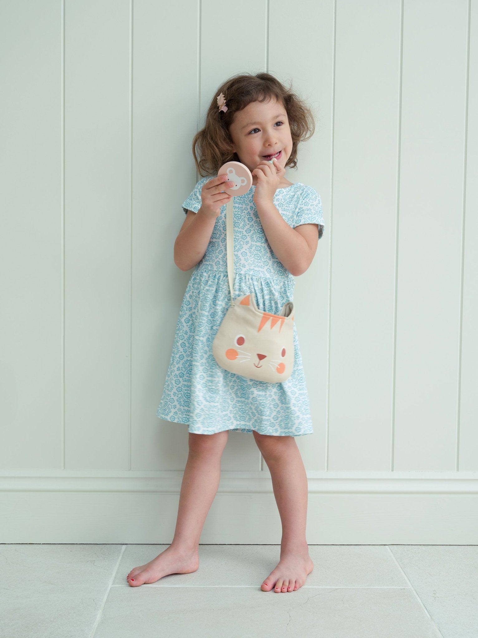 My Kitten Handbag - Mentari - Sustainable Wooden Toys Made in Indonesia - Eco - Friendly Play