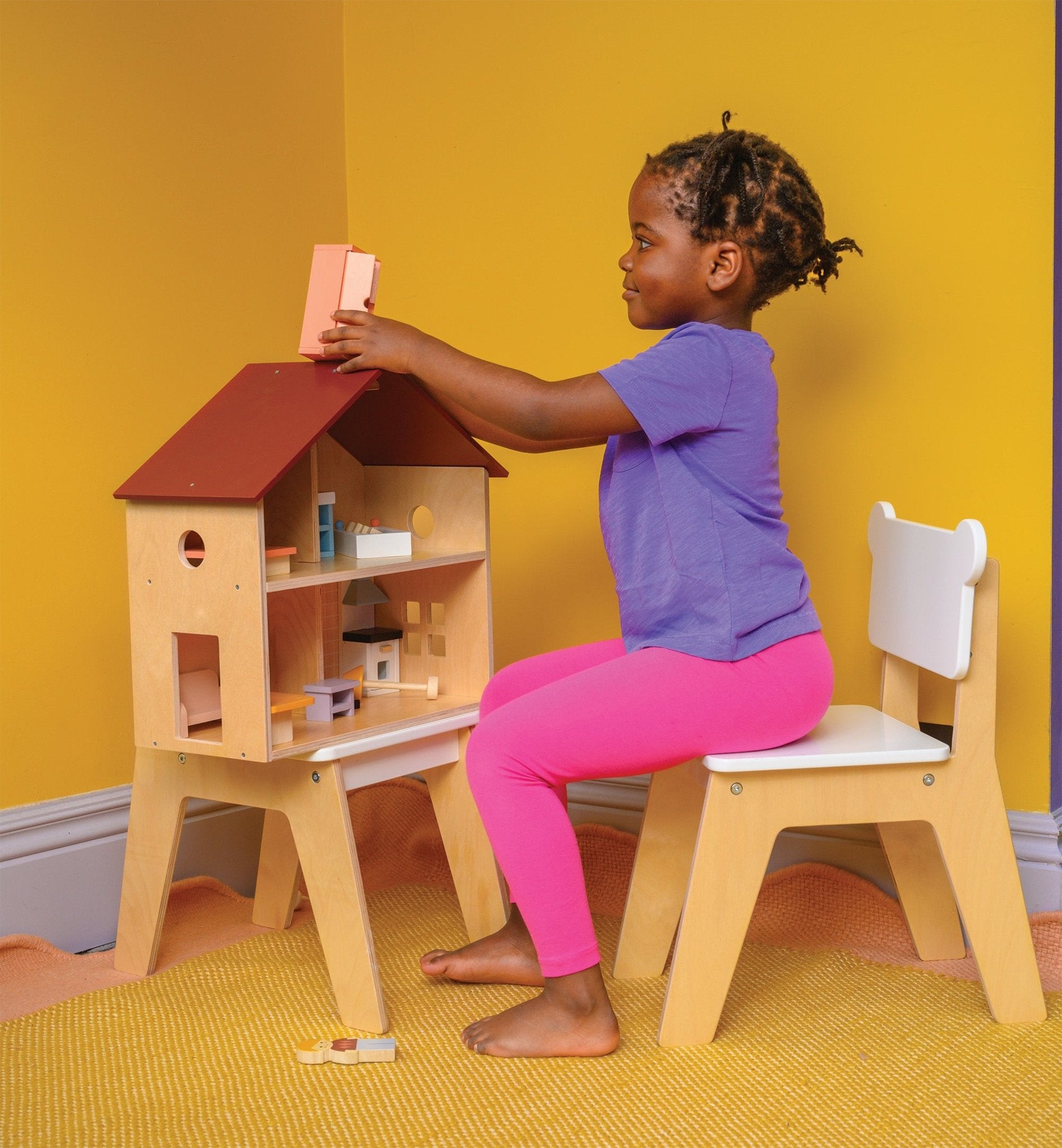 Dollhouse wooden chair online