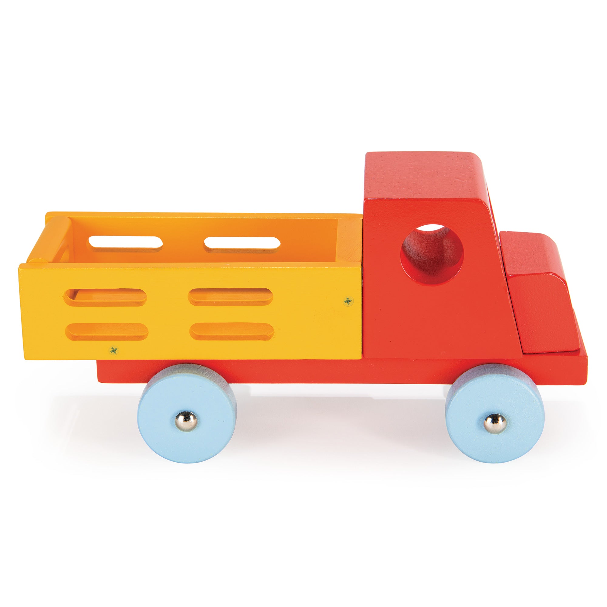Red Truck - Mentari - Sustainable Wooden Toys Made in Indonesia - Eco - Friendly Play