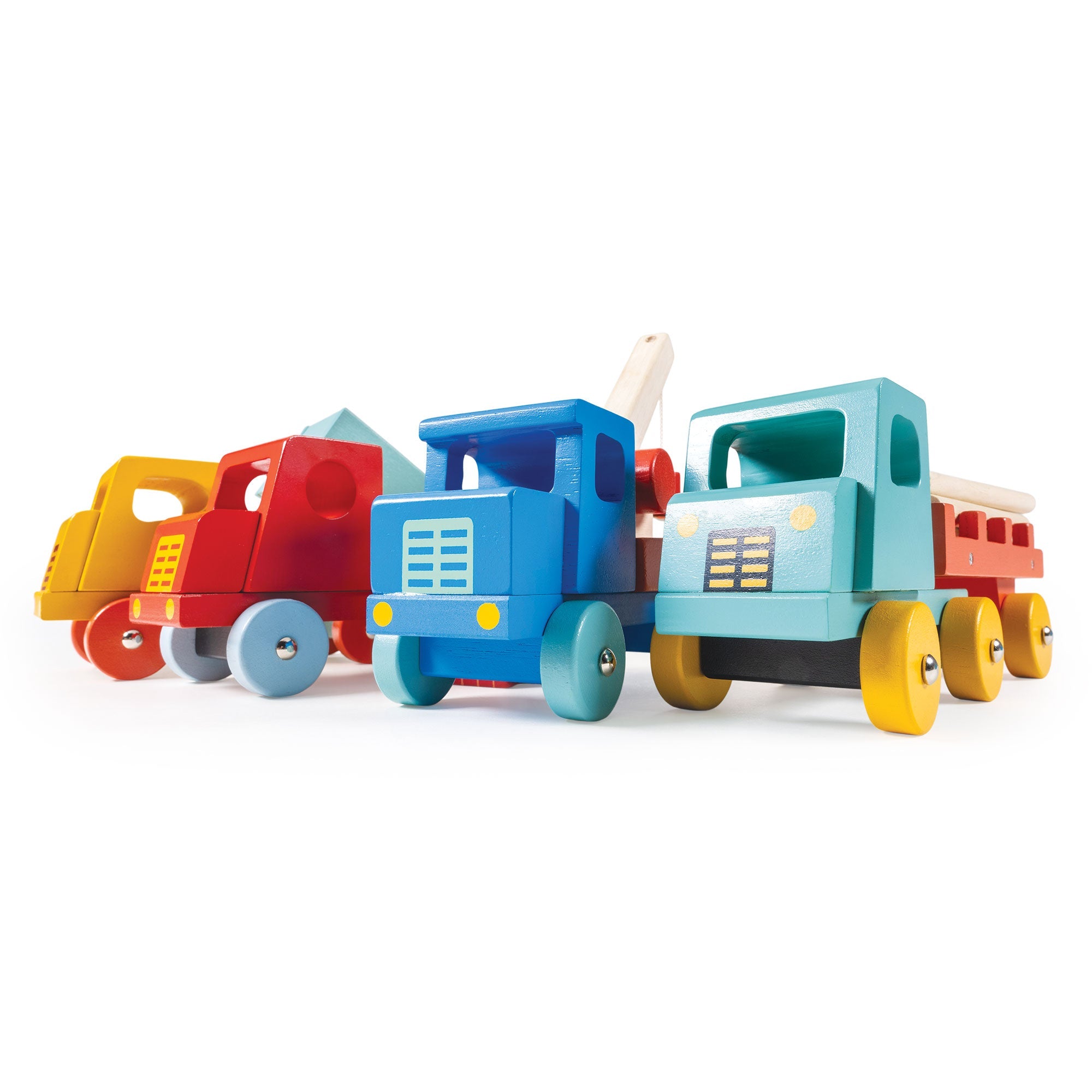 Red Truck - Mentari - Sustainable Wooden Toys Made in Indonesia - Eco - Friendly Play