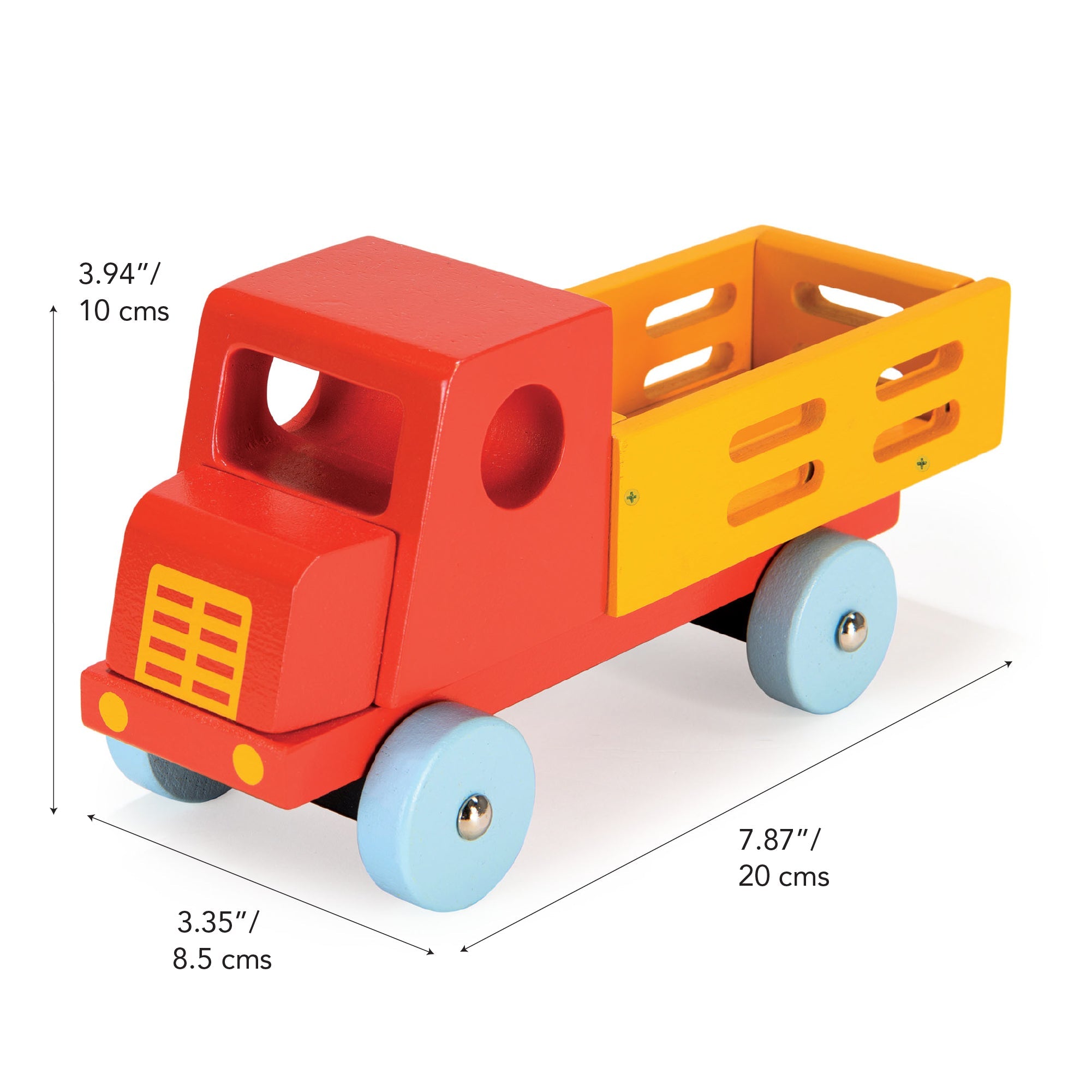 Red Truck - Mentari - Sustainable Wooden Toys Made in Indonesia - Eco - Friendly Play