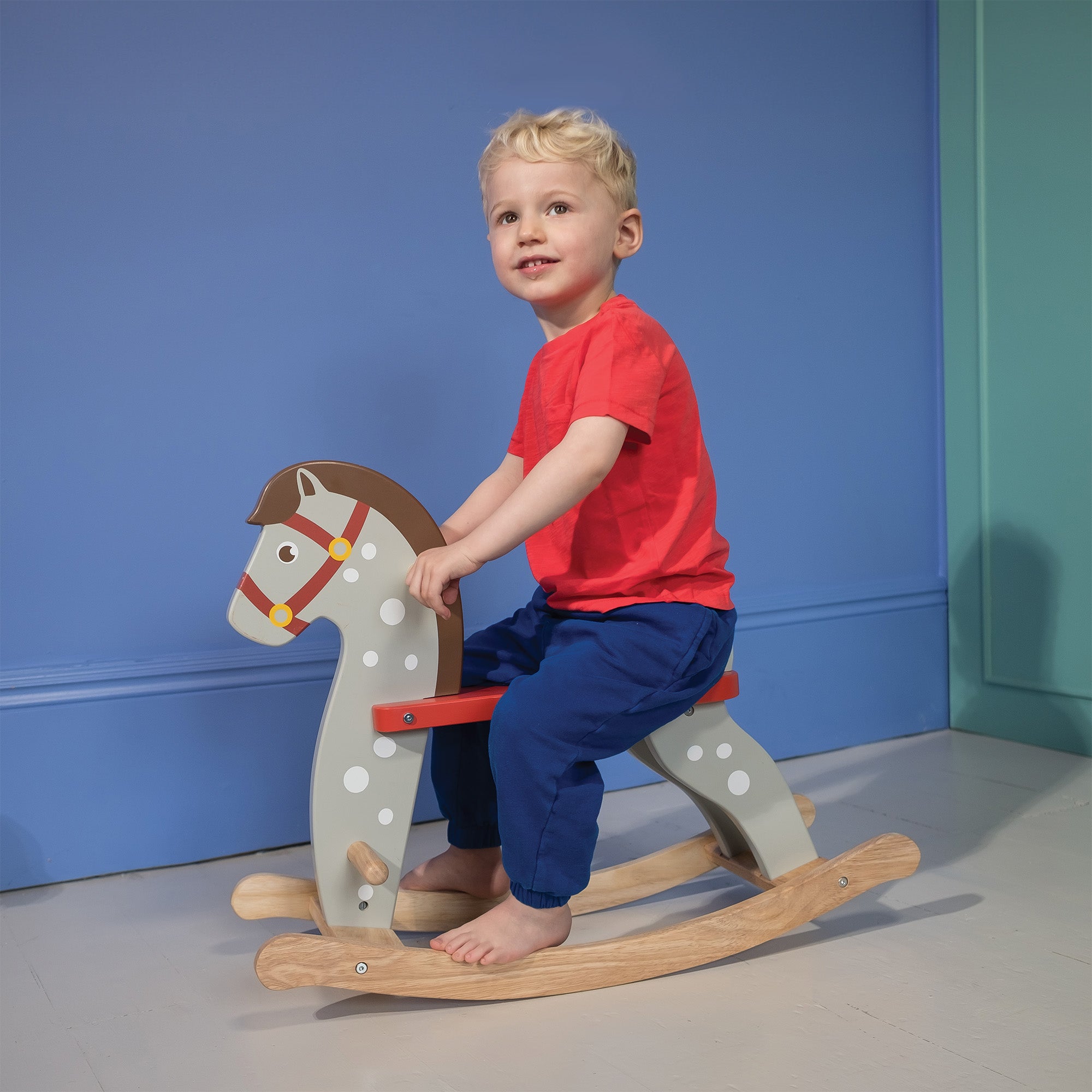 Rocking Horse - Mentari - Sustainable Wooden Toys Made in Indonesia - Eco-Friendly Play