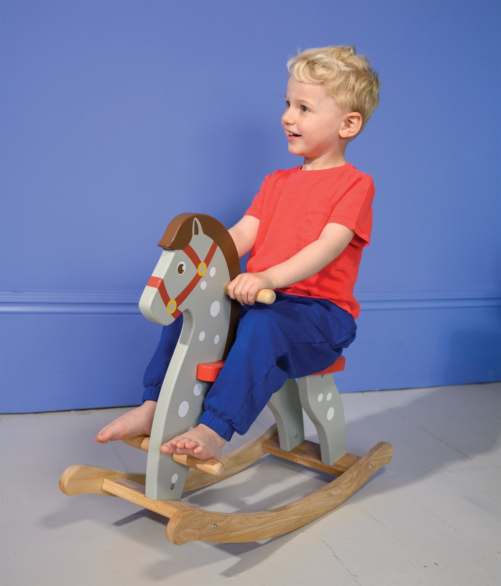 Rocking Horse - Mentari - Sustainable Wooden Toys Made in Indonesia - Eco-Friendly Play