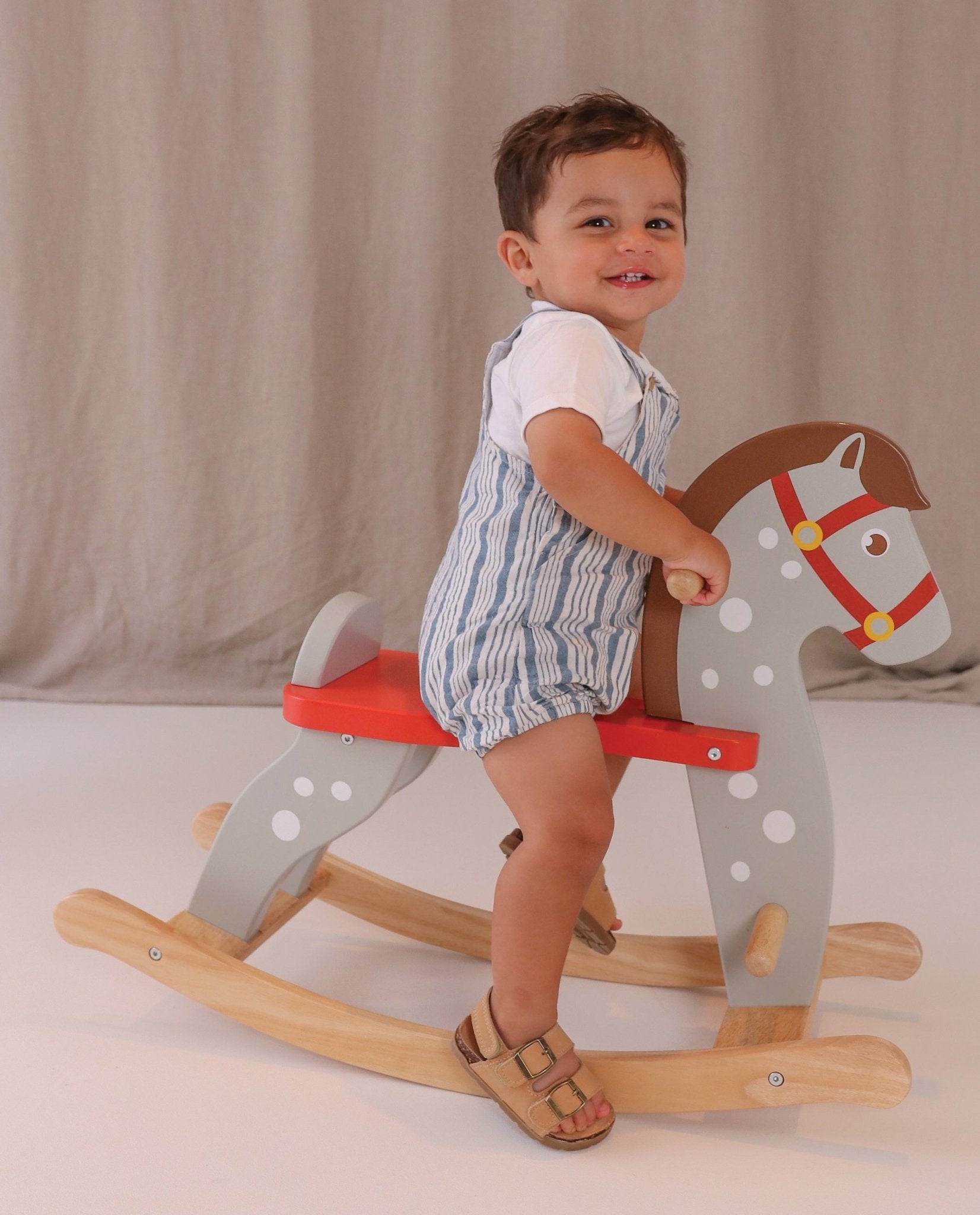 Rocking Horse - Mentari - Sustainable Wooden Toys Made in Indonesia - Eco - Friendly Play