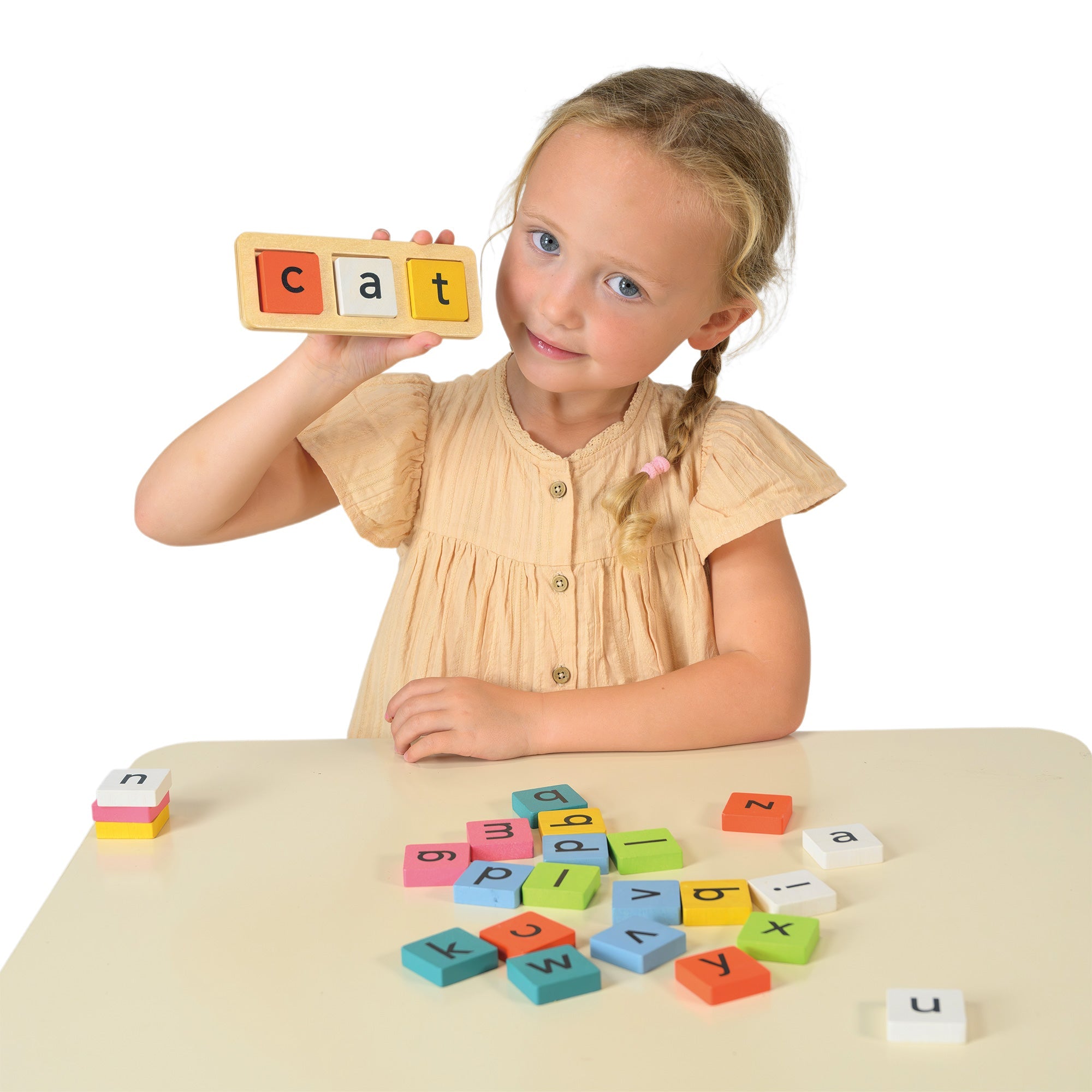 Spelling Buddies - Mentari - Sustainable Wooden Toys Made in Indonesia - Eco - Friendly Play
