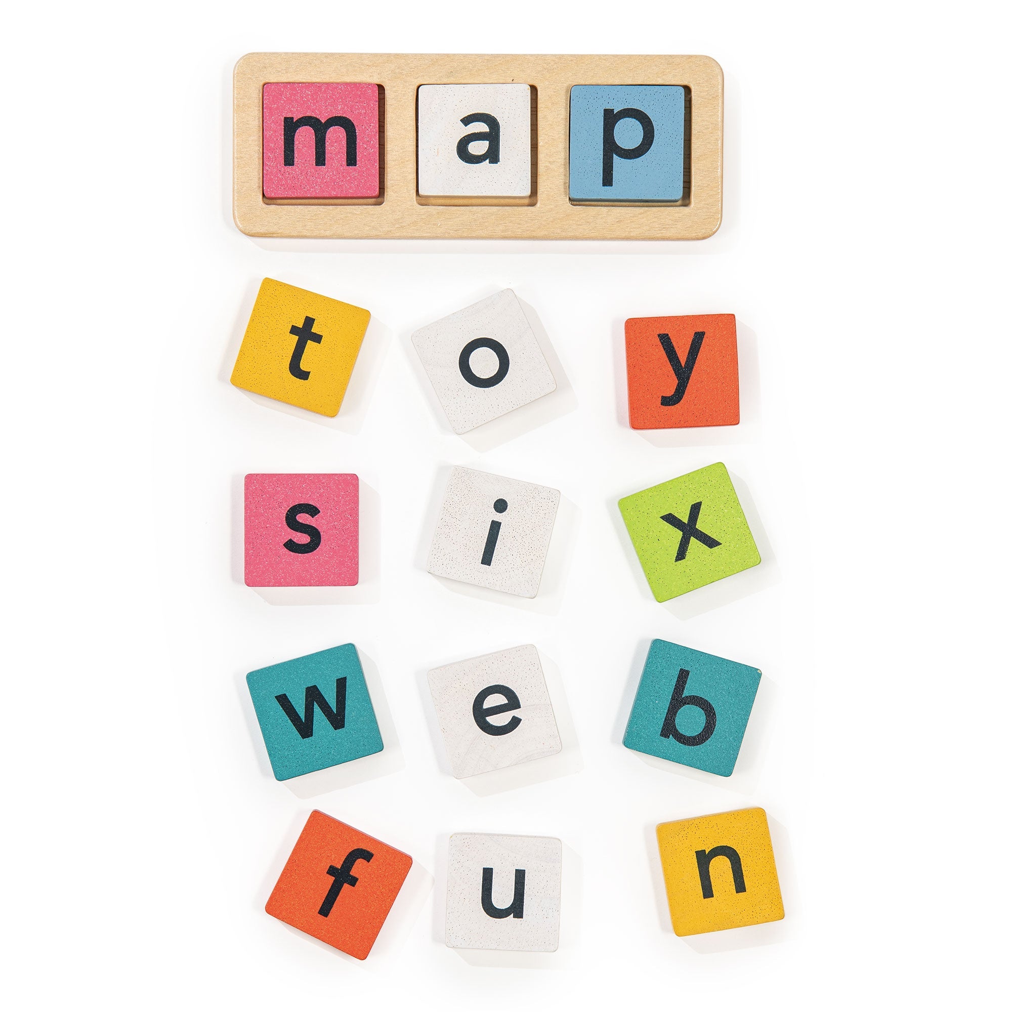 Spelling Buddies - Mentari - Sustainable Wooden Toys Made in Indonesia - Eco - Friendly Play