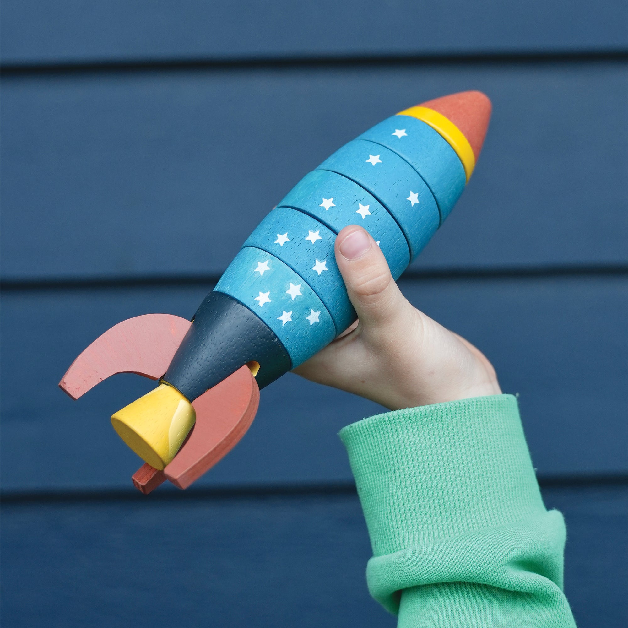 Wooden rocket toy 3yr+ | Mentari