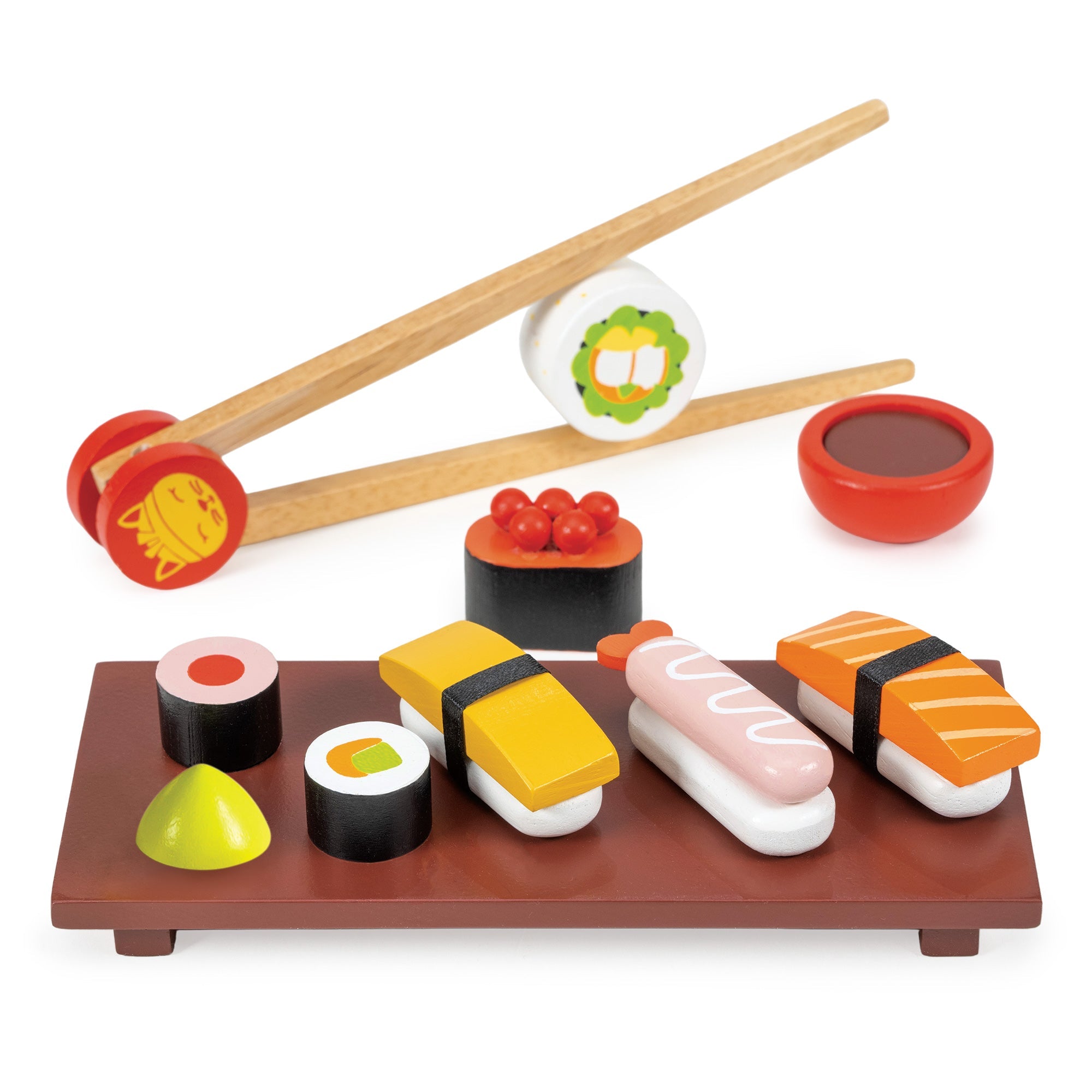 Sushi Set - Mentari - Sustainable Wooden Toys Made in Indonesia - Eco - Friendly Play