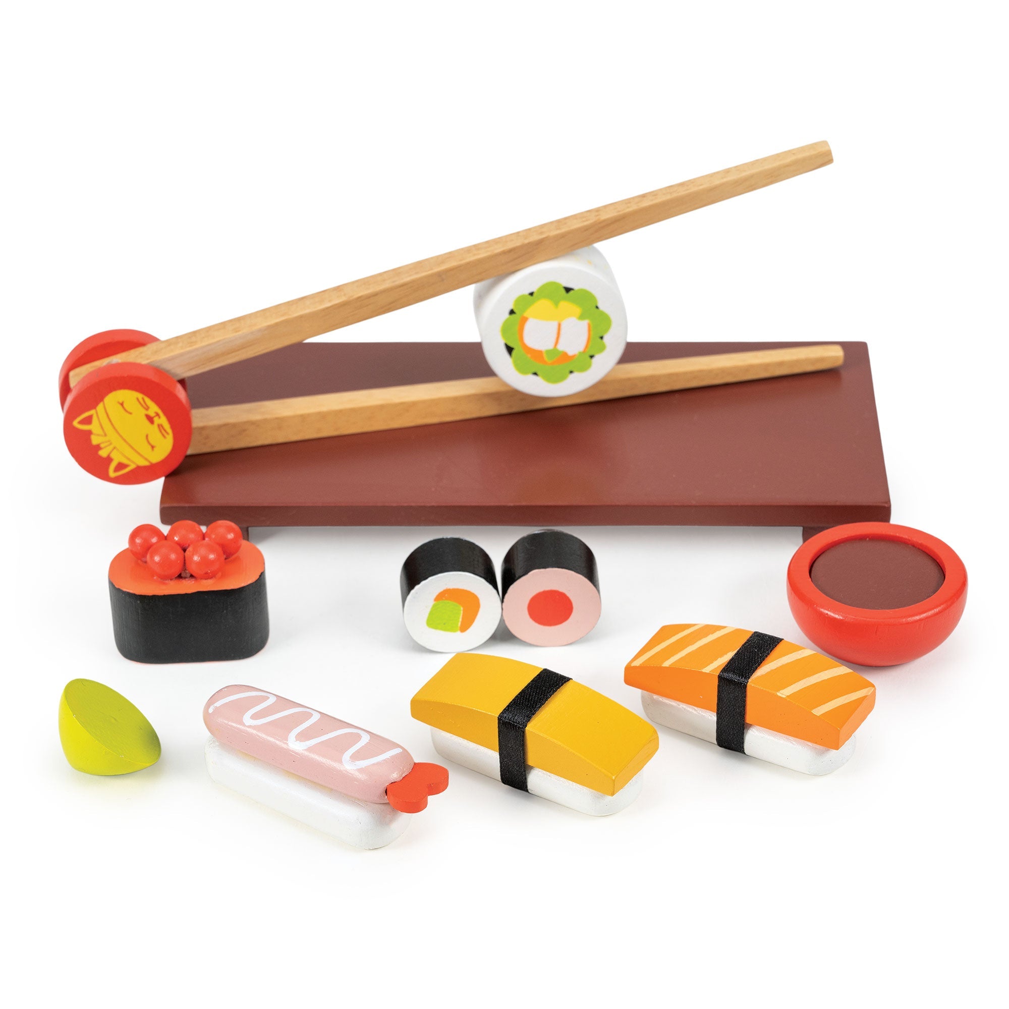 Sushi Set - Mentari - Sustainable Wooden Toys Made in Indonesia - Eco - Friendly Play