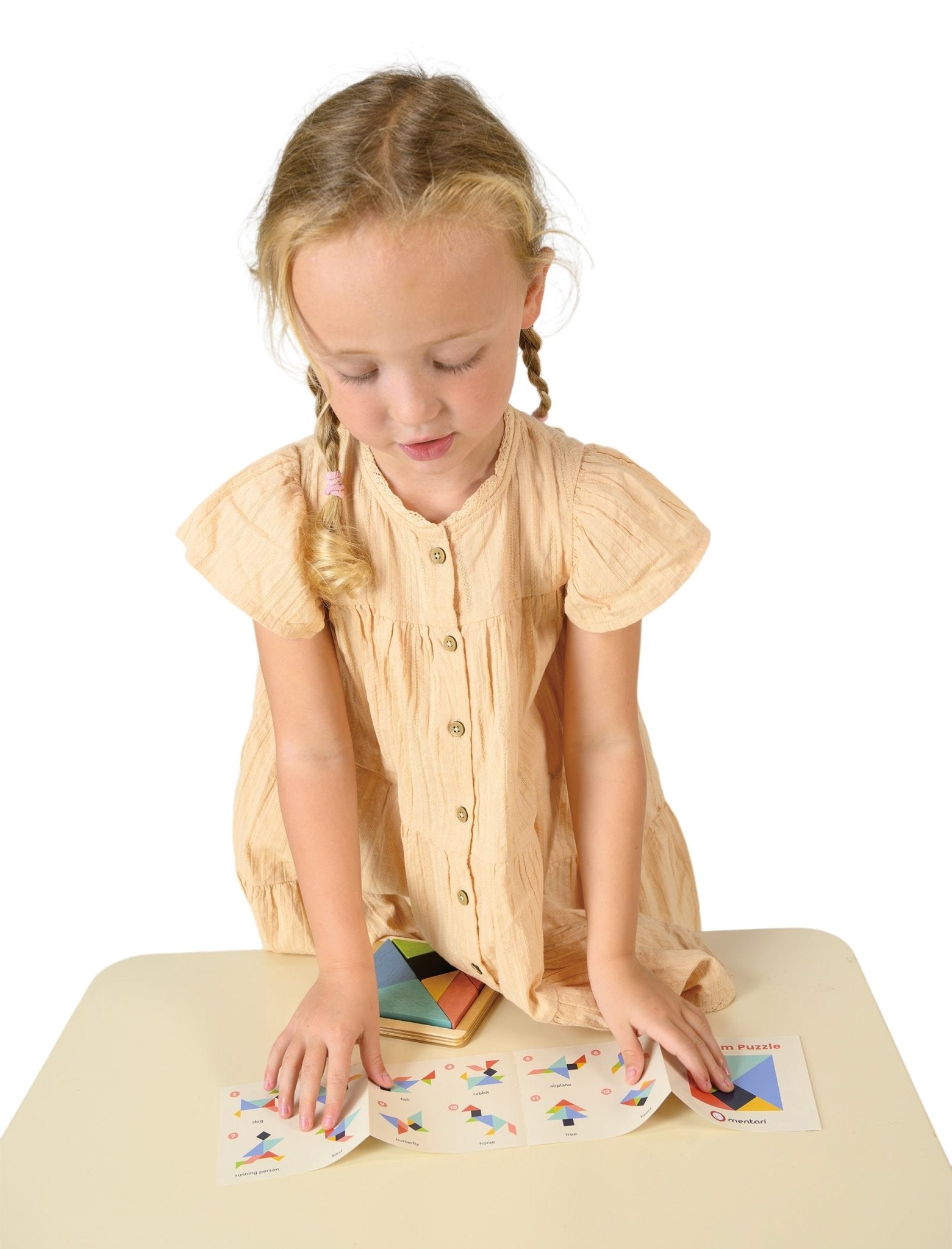 Tangram Puzzle - Mentari - Sustainable Wooden Toys Made in Indonesia - Eco - Friendly Play