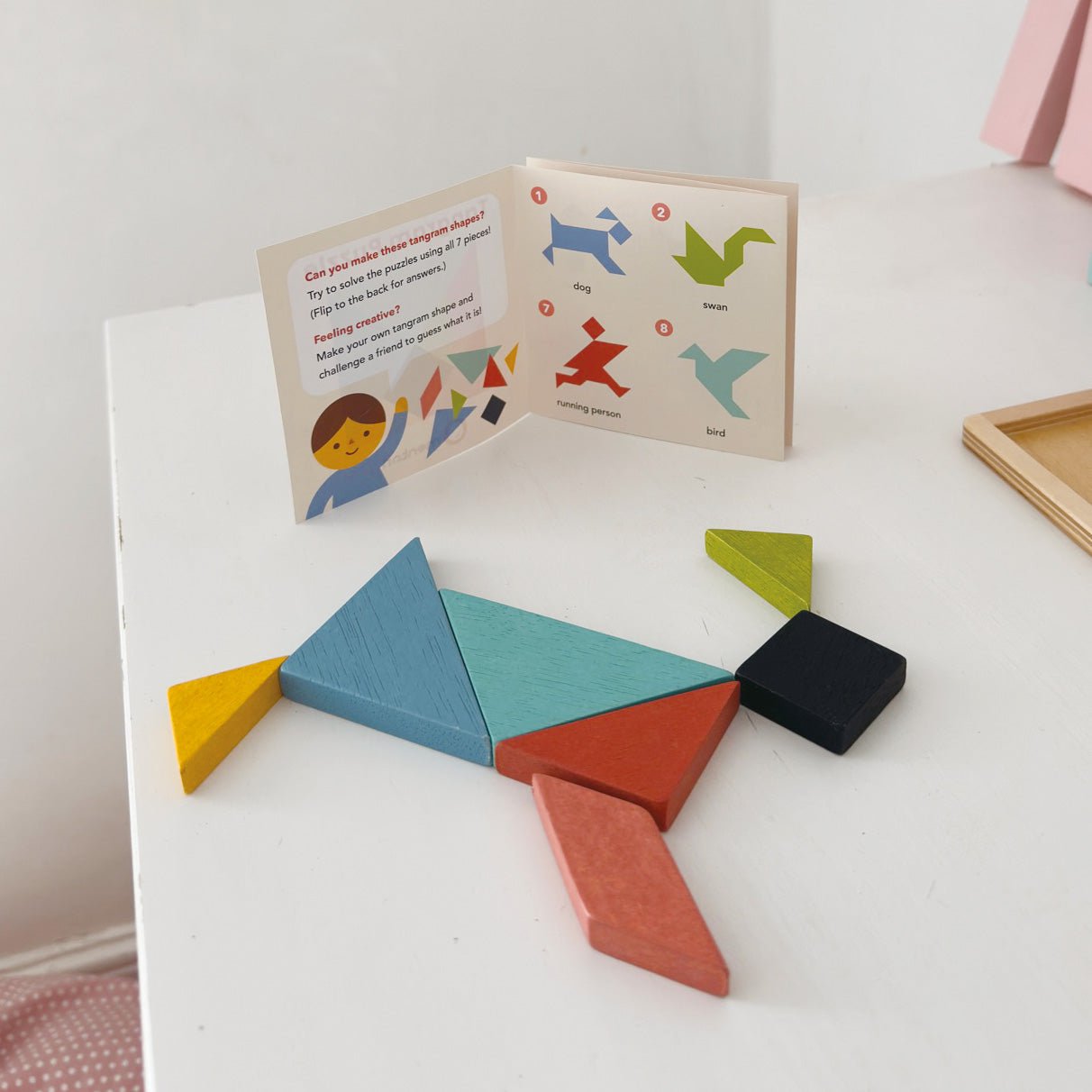Tangram Puzzle - Mentari - Sustainable Wooden Toys Made in Indonesia - Eco - Friendly Play